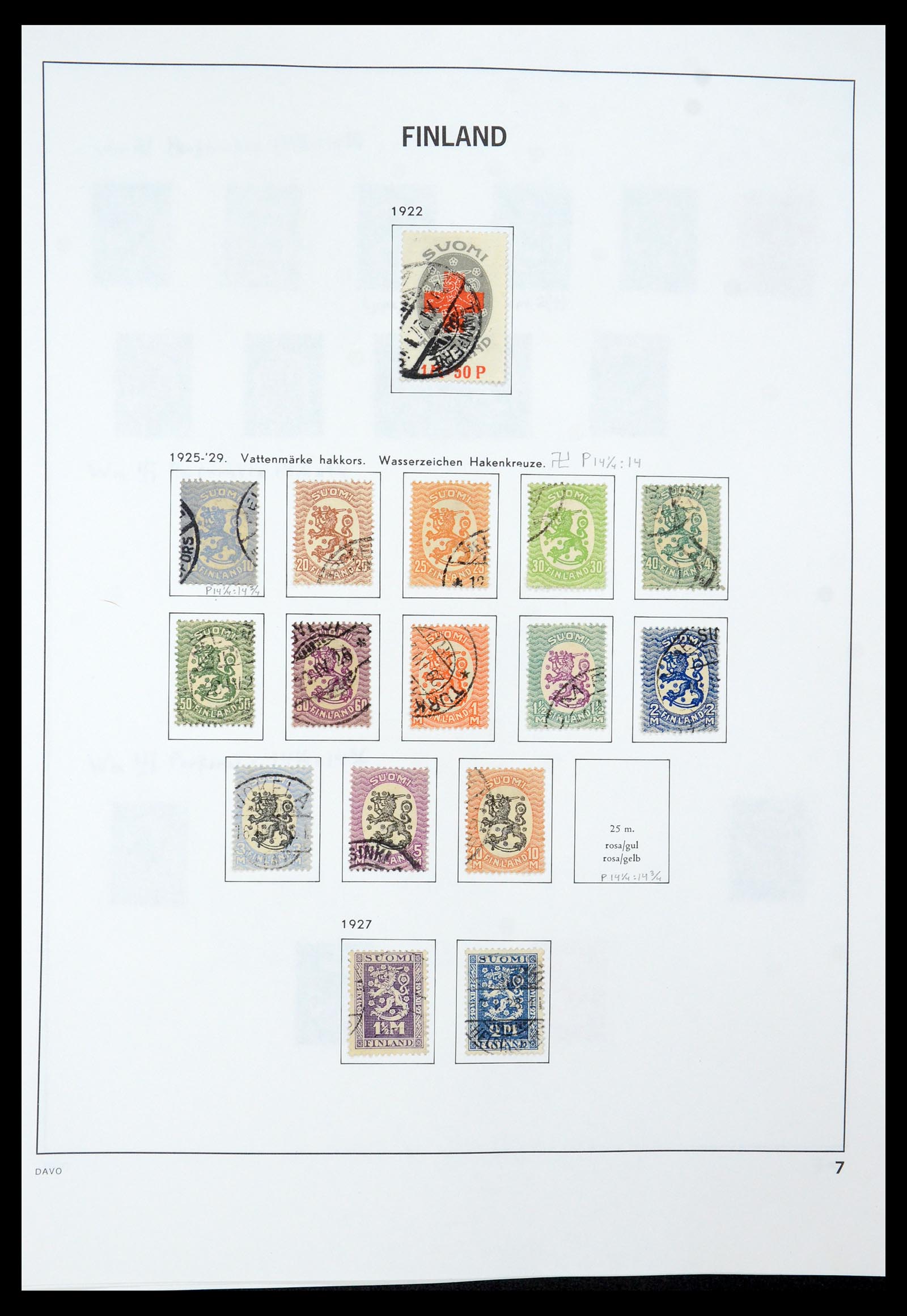35237 022 - Postzegelverzameling 35237 Finland 1860-1998.