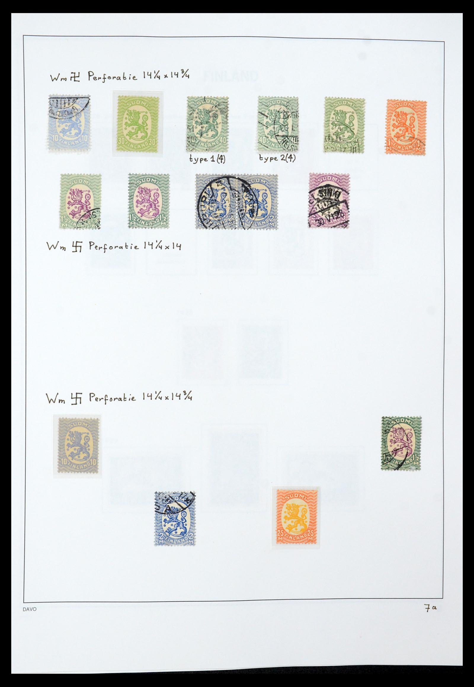 35237 023 - Postzegelverzameling 35237 Finland 1860-1998.