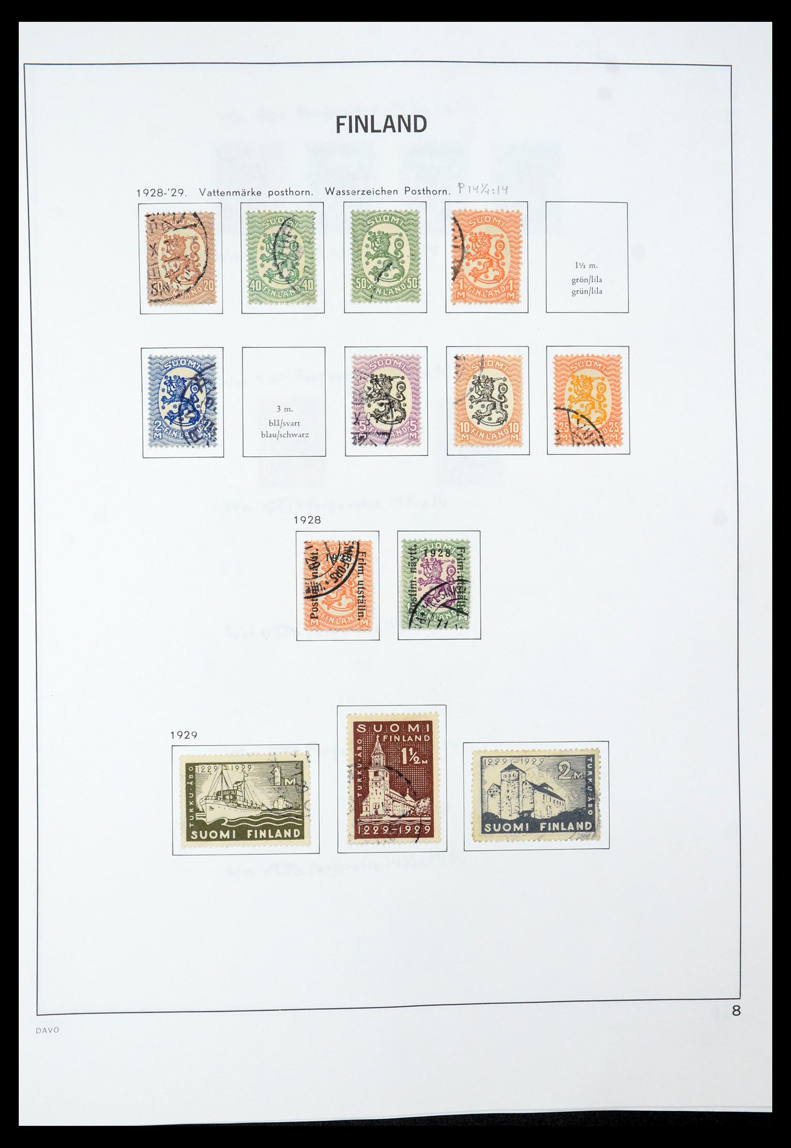 35237 024 - Postzegelverzameling 35237 Finland 1860-1998.
