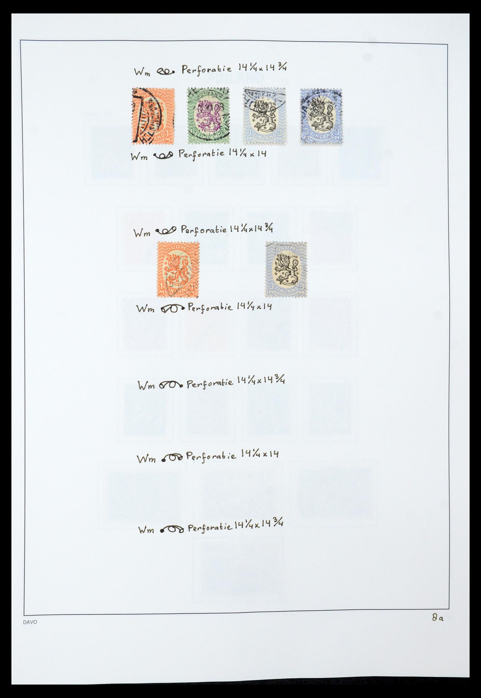 35237 025 - Postzegelverzameling 35237 Finland 1860-1998.