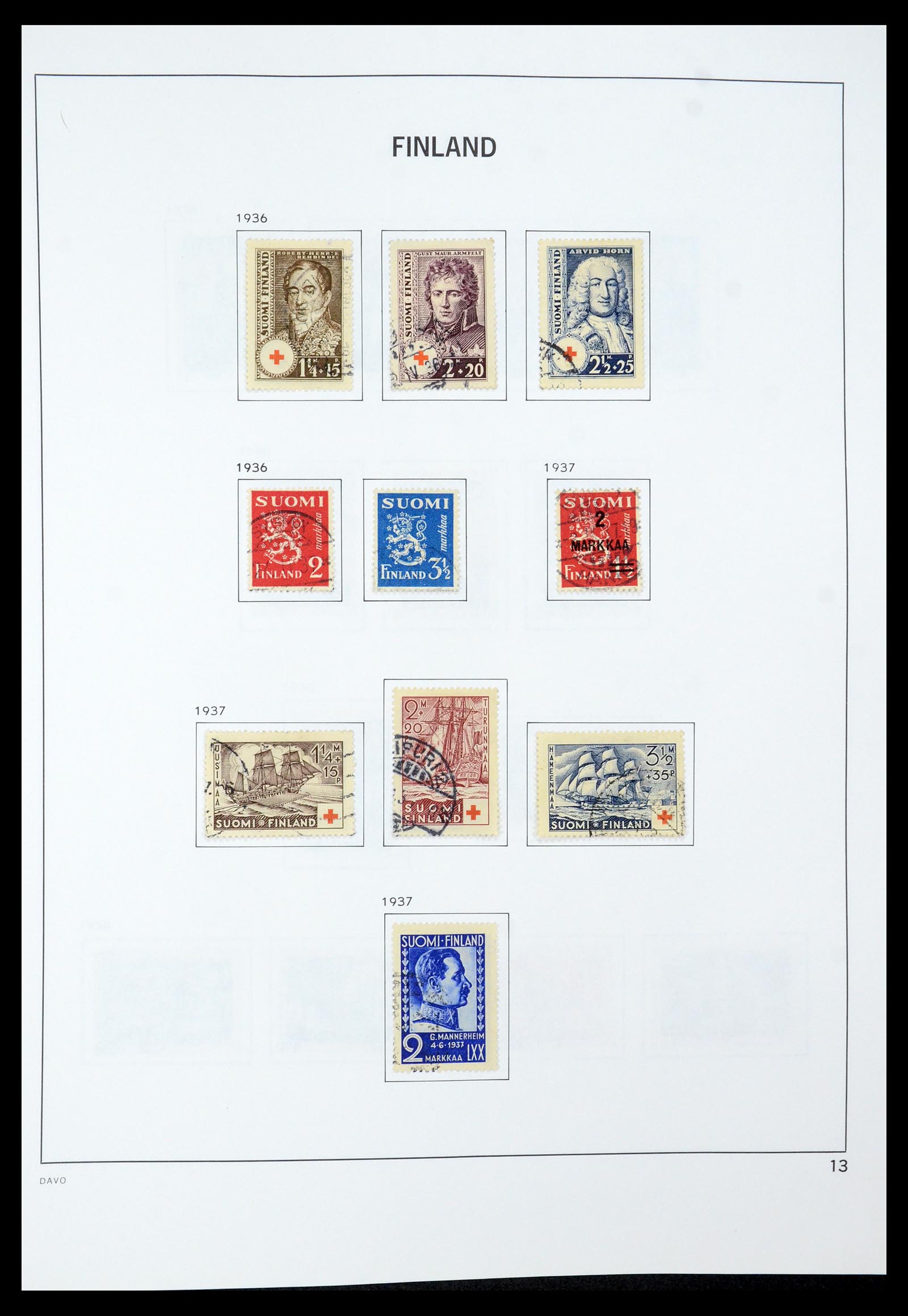35237 030 - Postzegelverzameling 35237 Finland 1860-1998.