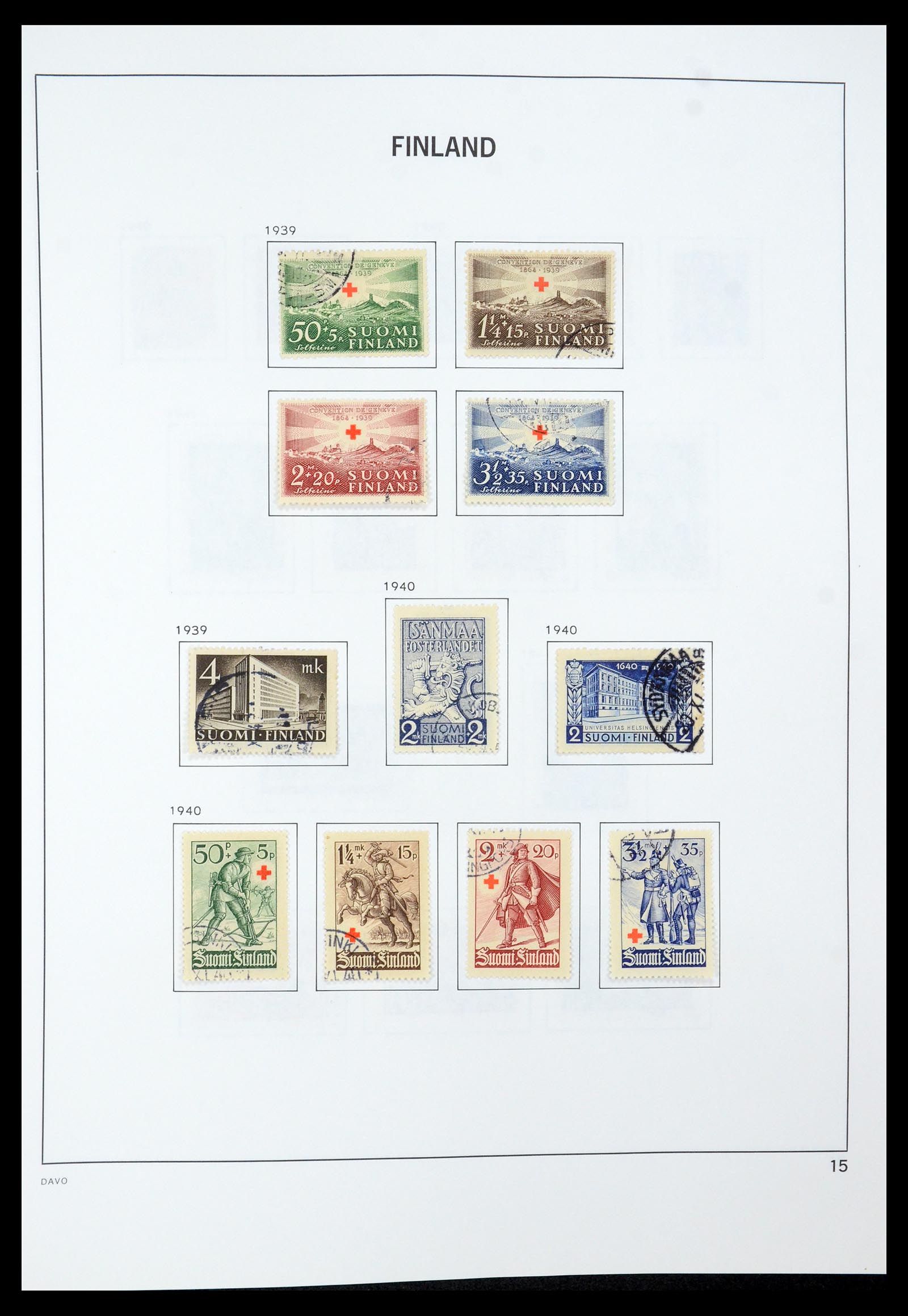 35237 032 - Postzegelverzameling 35237 Finland 1860-1998.