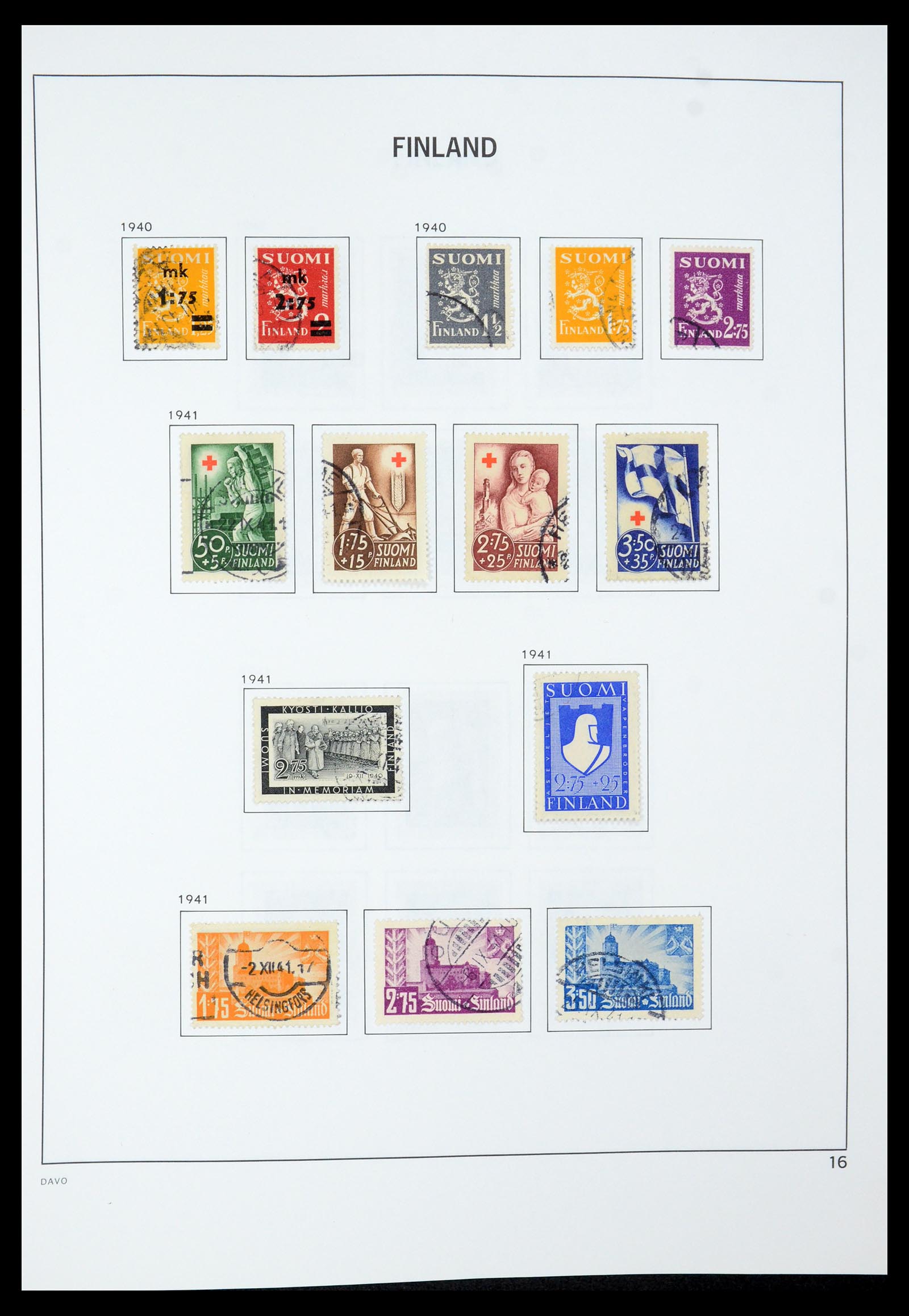 35237 033 - Postzegelverzameling 35237 Finland 1860-1998.