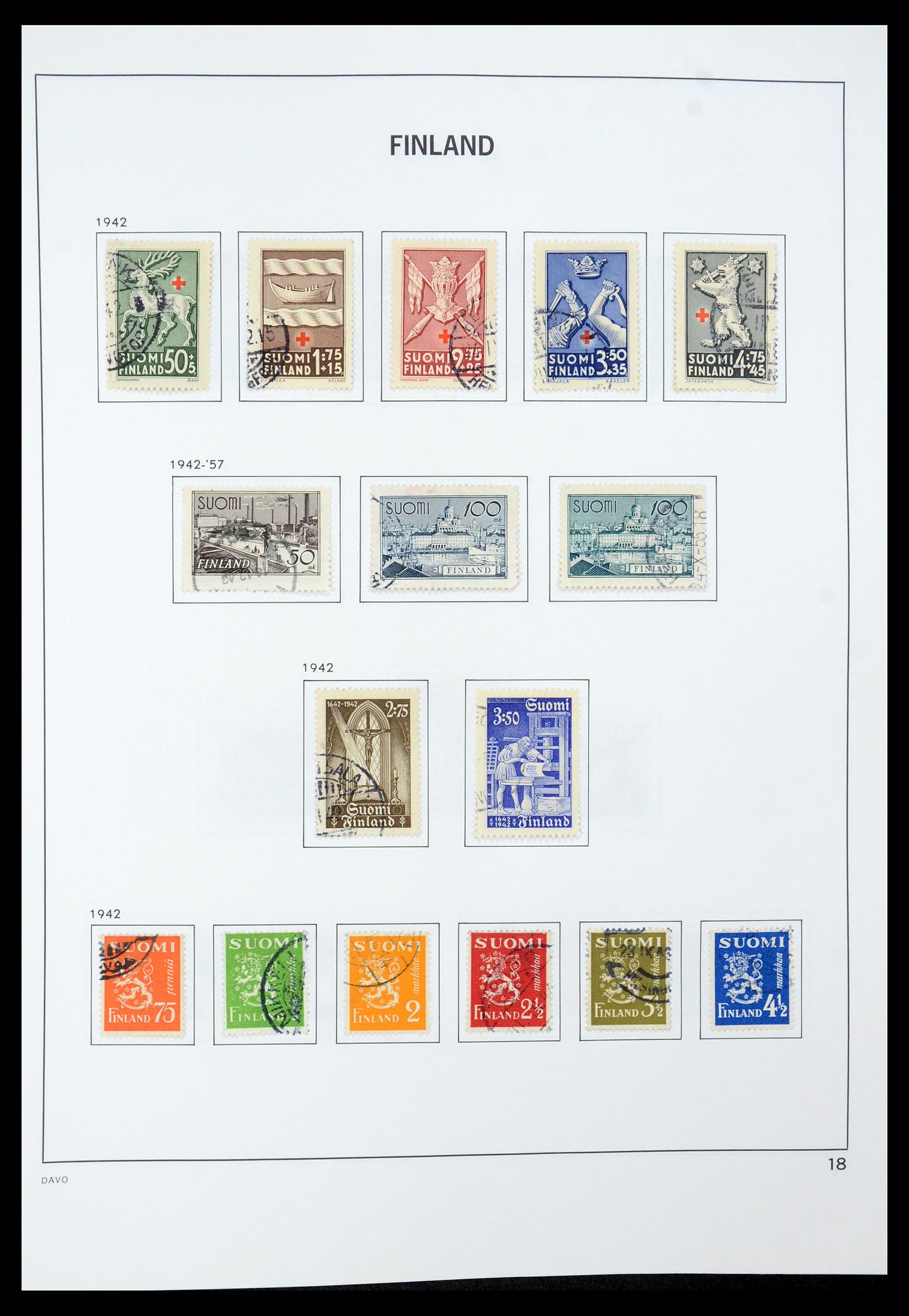 35237 035 - Postzegelverzameling 35237 Finland 1860-1998.