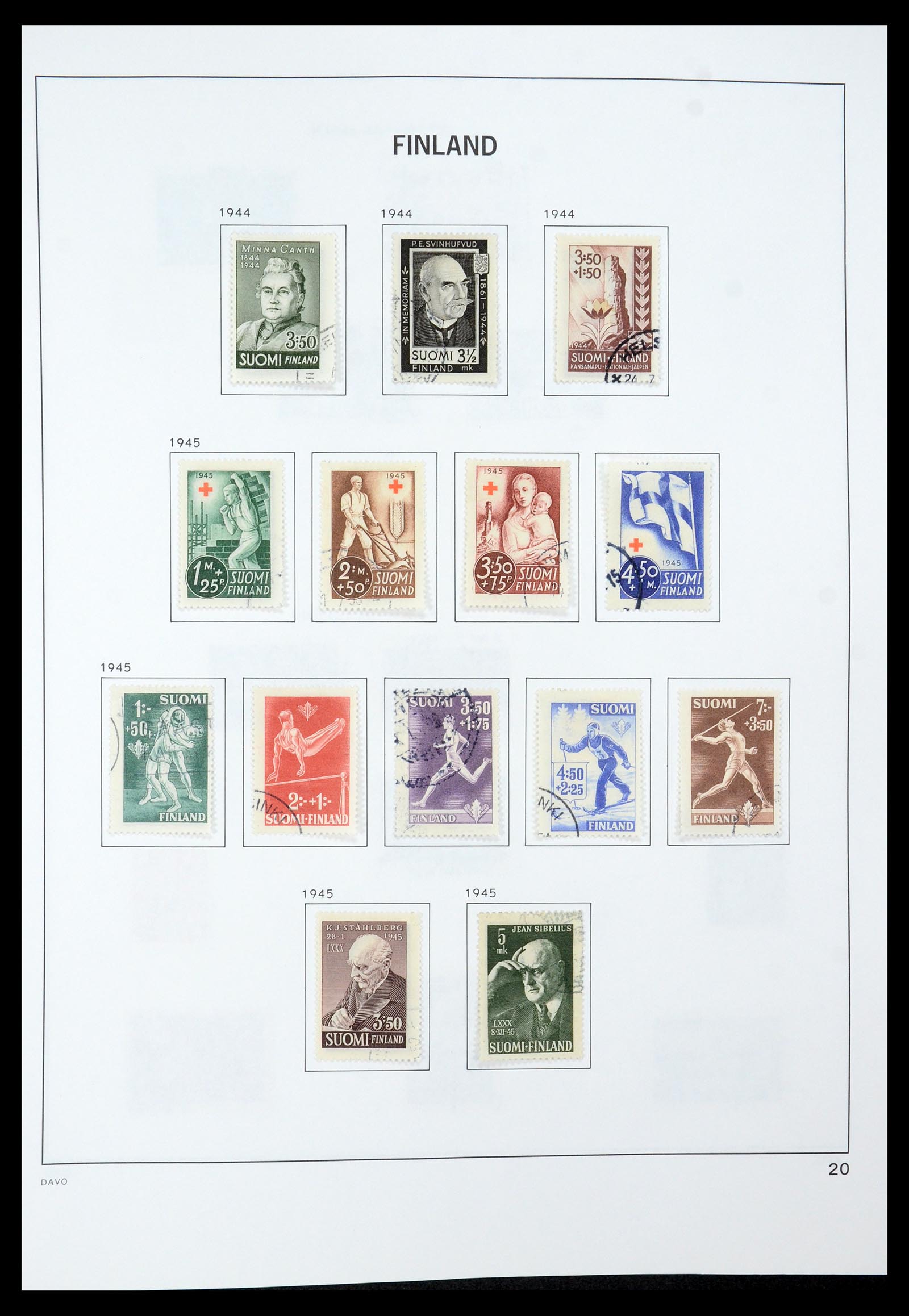 35237 037 - Postzegelverzameling 35237 Finland 1860-1998.