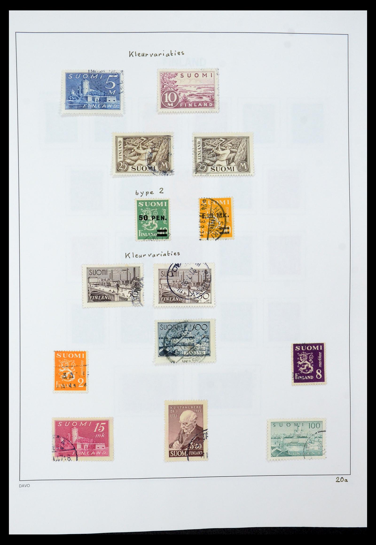 35237 038 - Postzegelverzameling 35237 Finland 1860-1998.