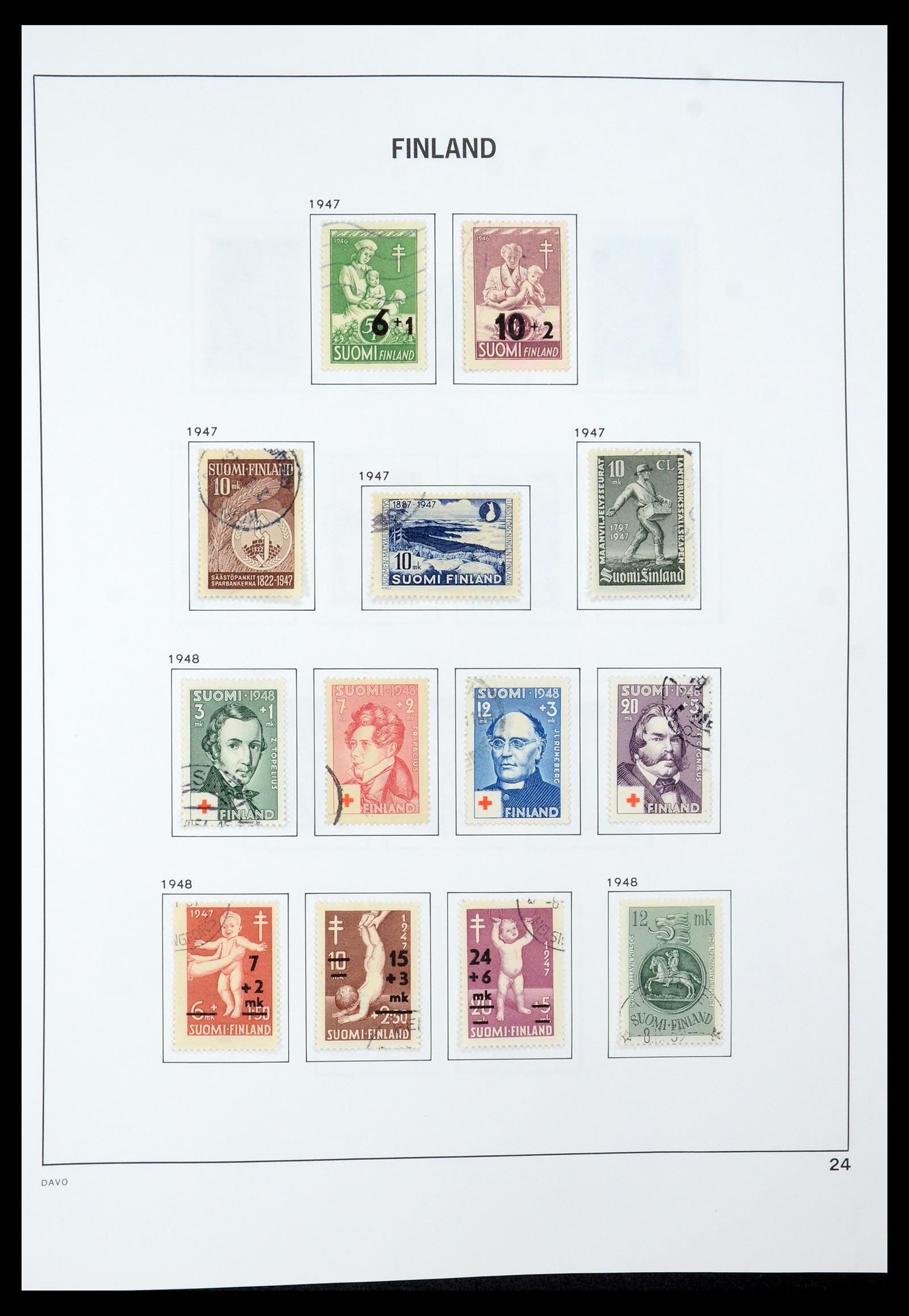 35237 042 - Postzegelverzameling 35237 Finland 1860-1998.