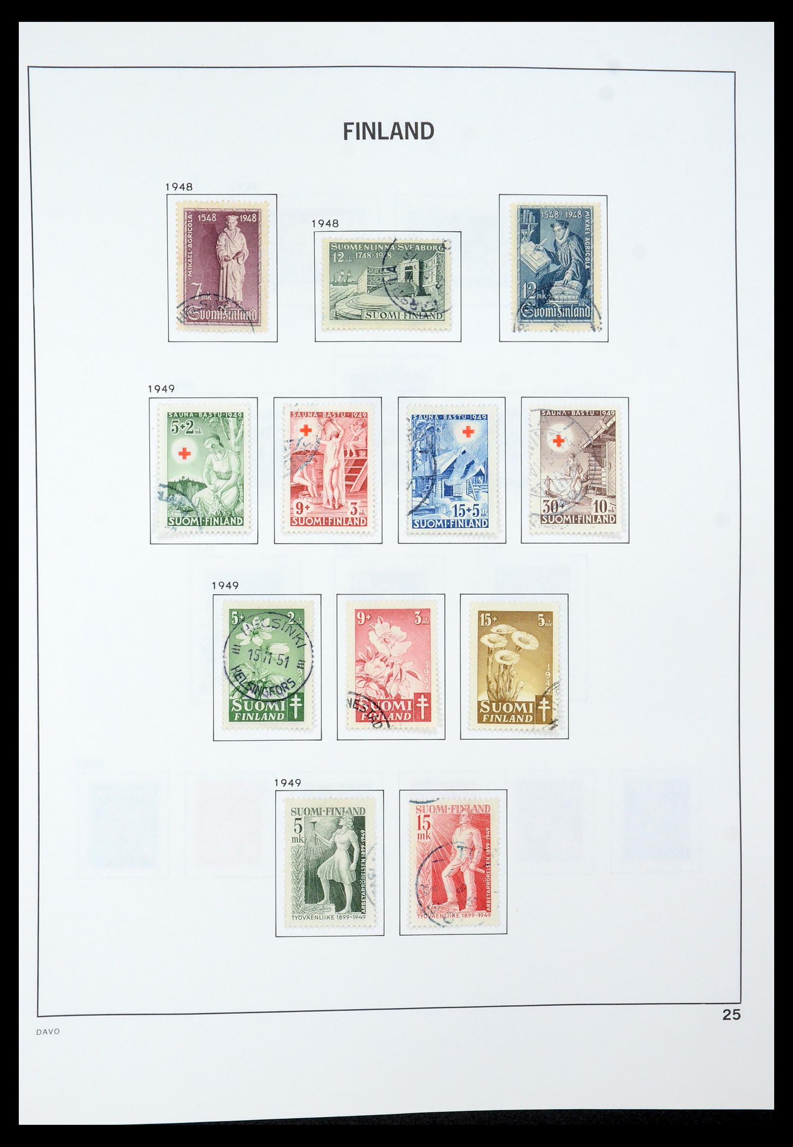 35237 043 - Postzegelverzameling 35237 Finland 1860-1998.