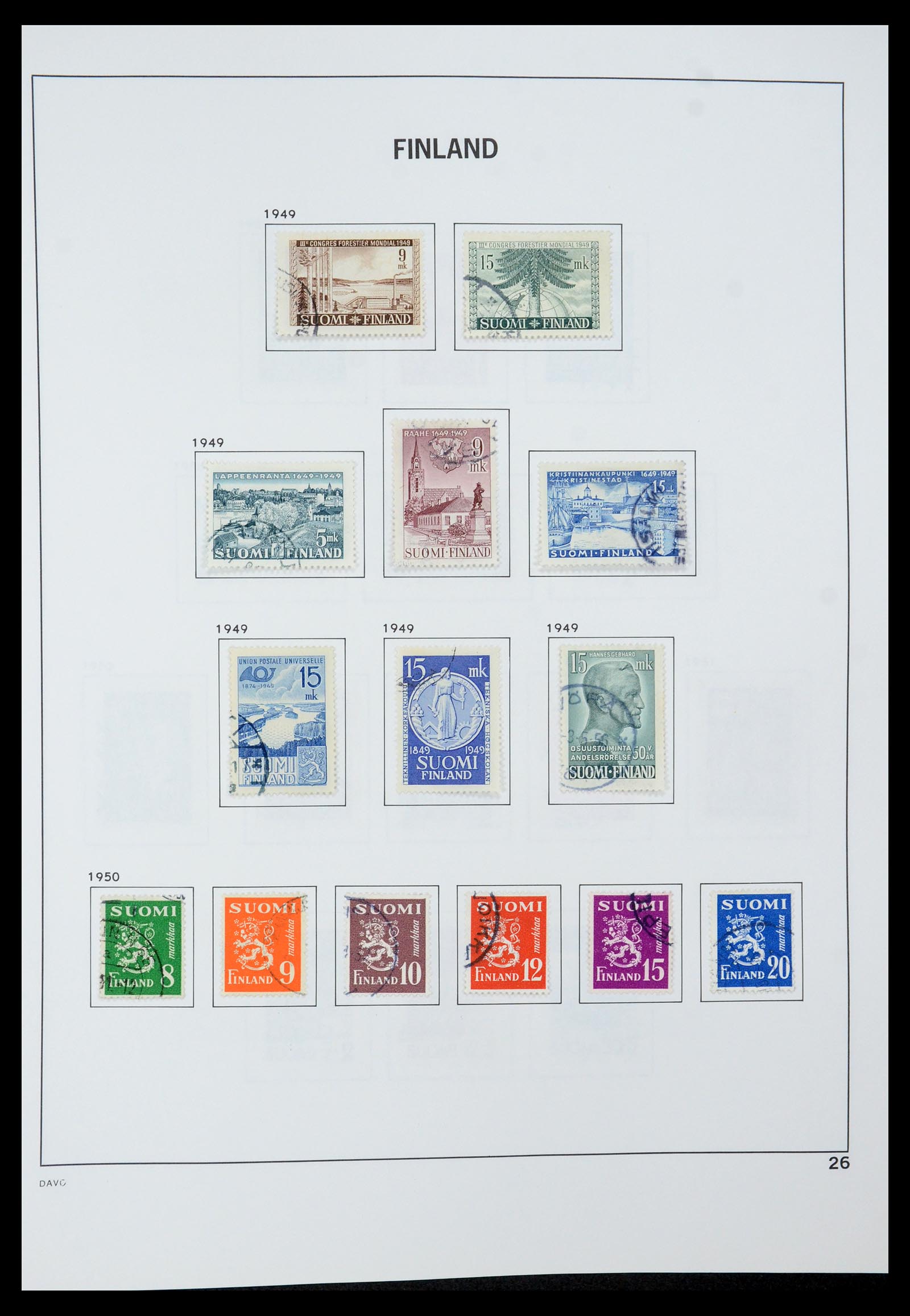 35237 044 - Postzegelverzameling 35237 Finland 1860-1998.