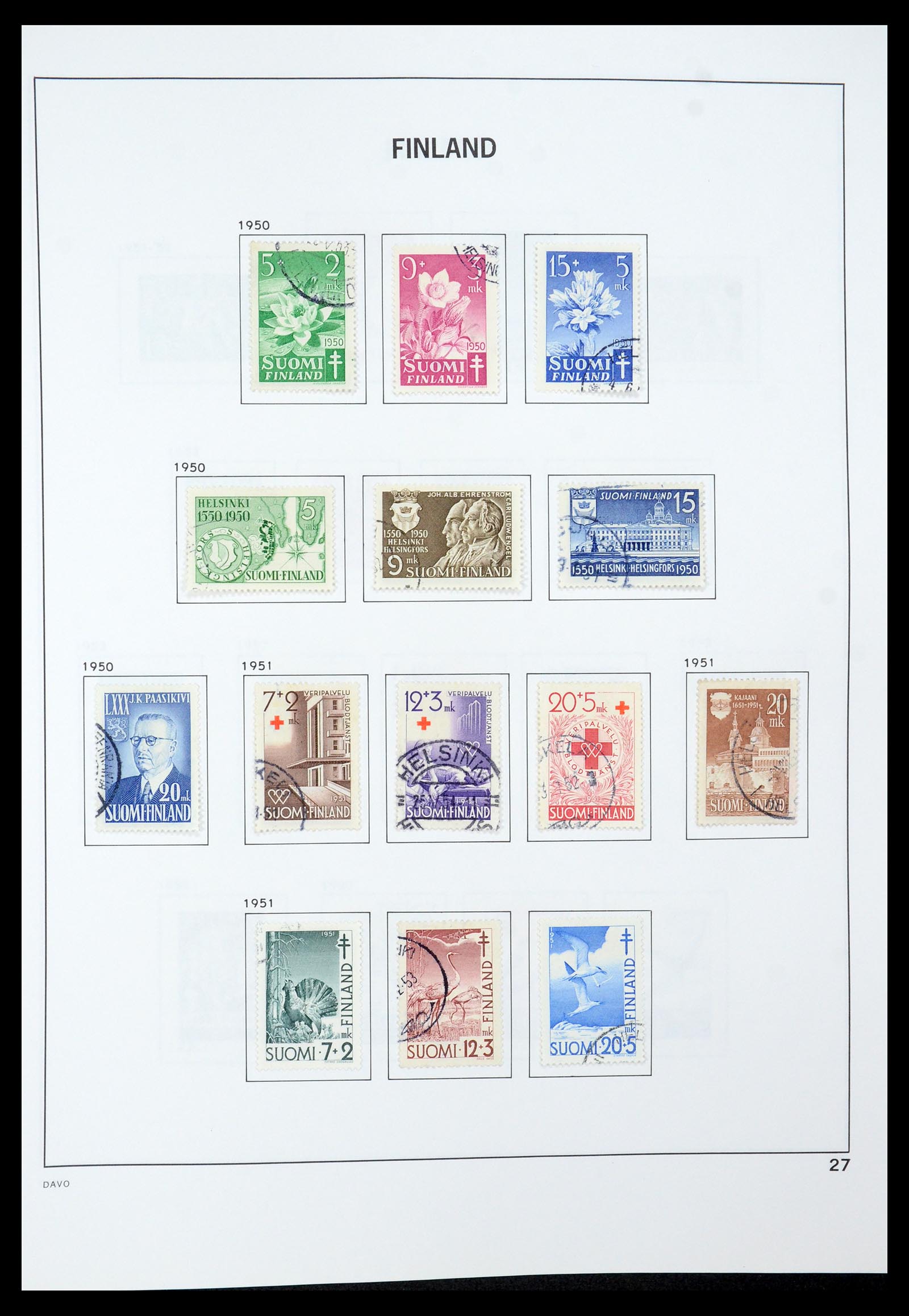 35237 045 - Postzegelverzameling 35237 Finland 1860-1998.