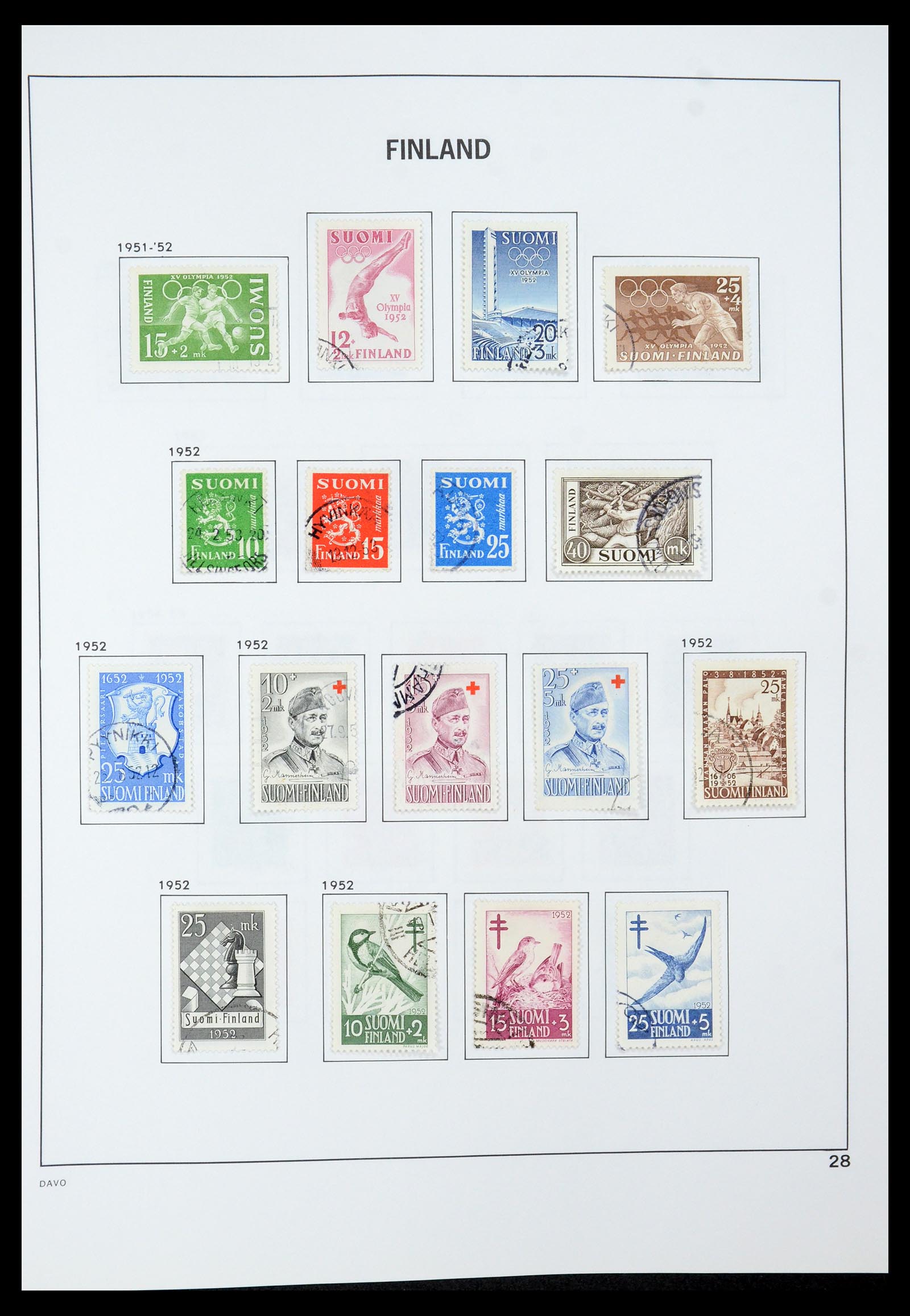 35237 046 - Postzegelverzameling 35237 Finland 1860-1998.