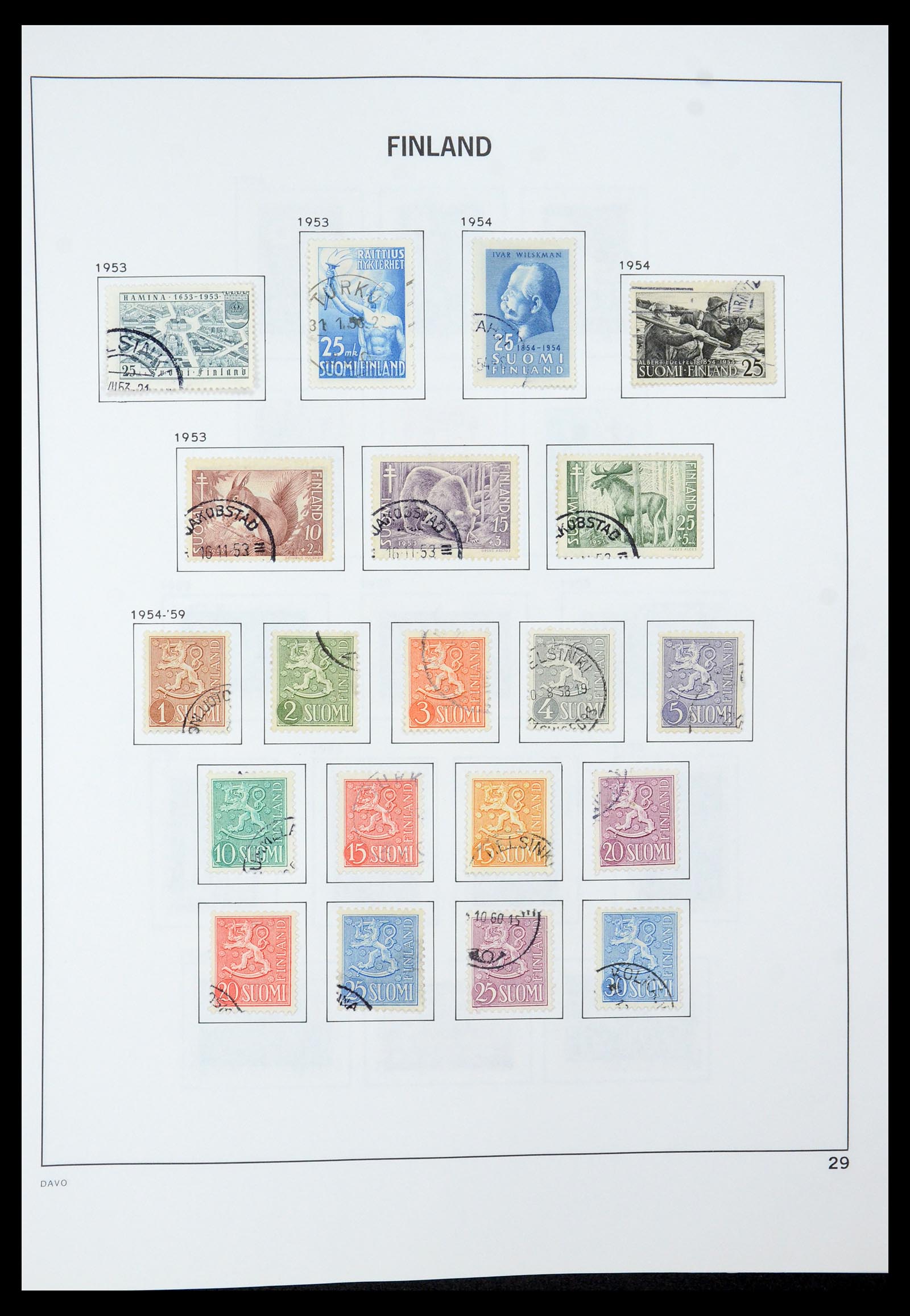 35237 047 - Postzegelverzameling 35237 Finland 1860-1998.
