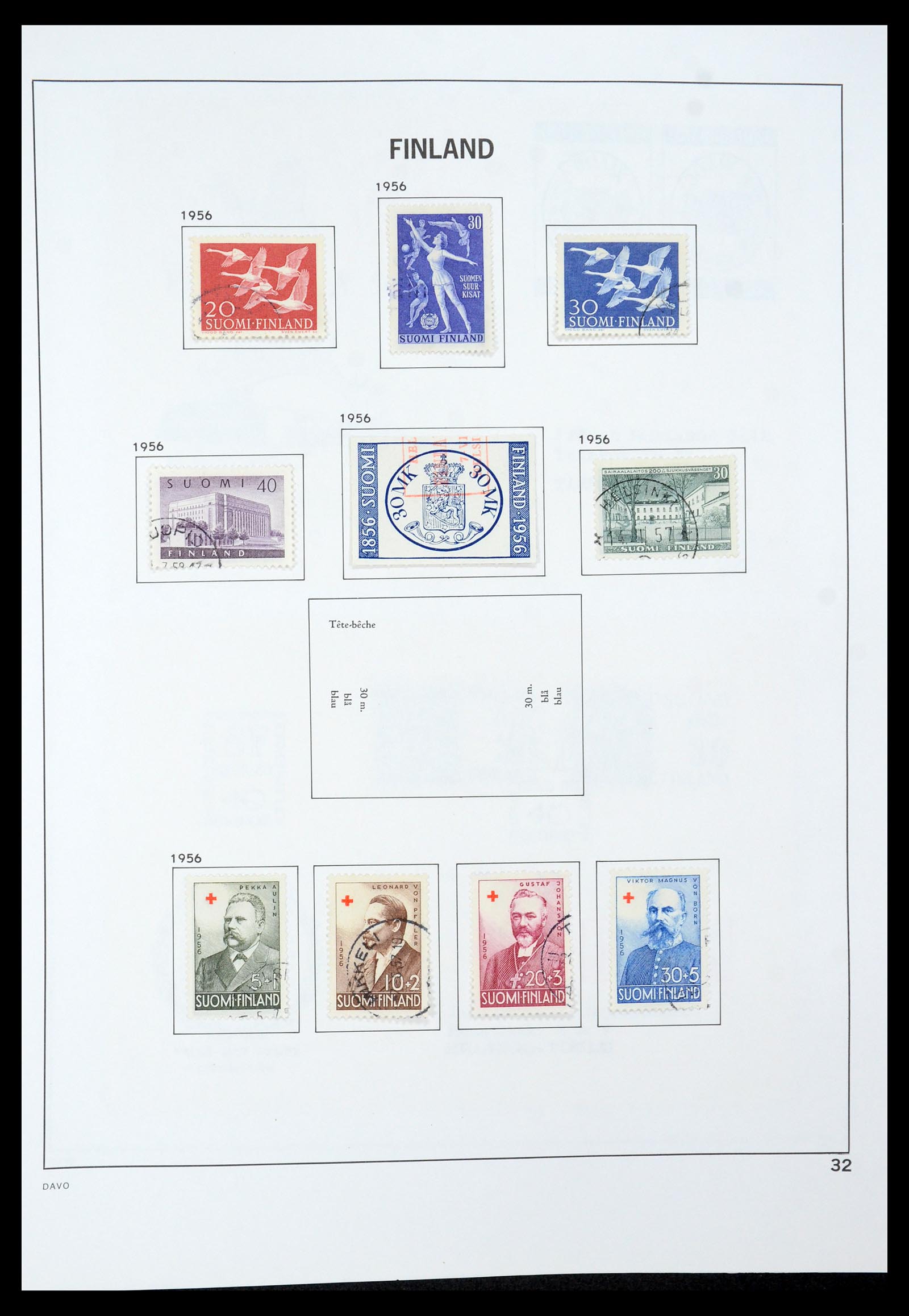 35237 050 - Postzegelverzameling 35237 Finland 1860-1998.