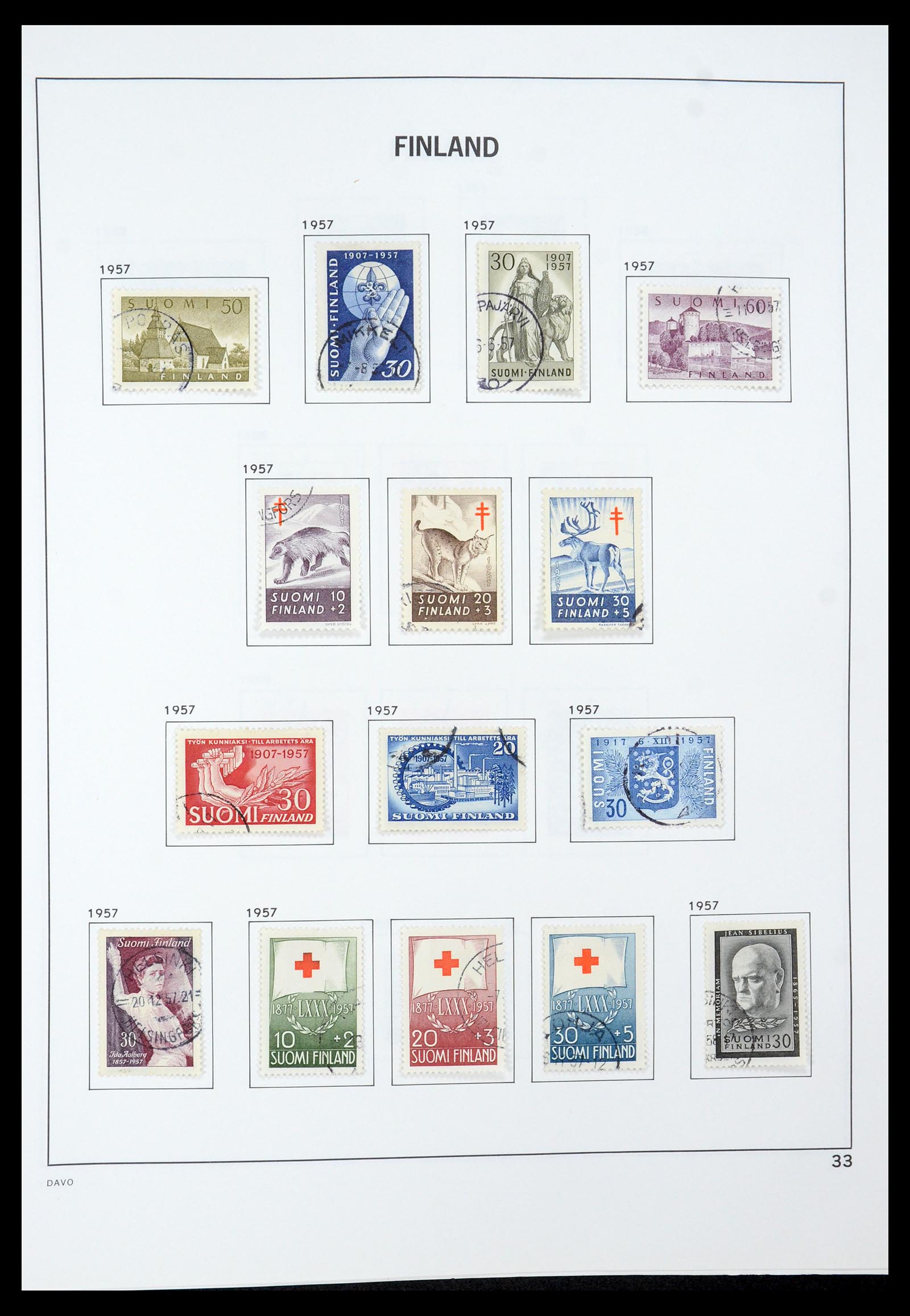 35237 052 - Postzegelverzameling 35237 Finland 1860-1998.