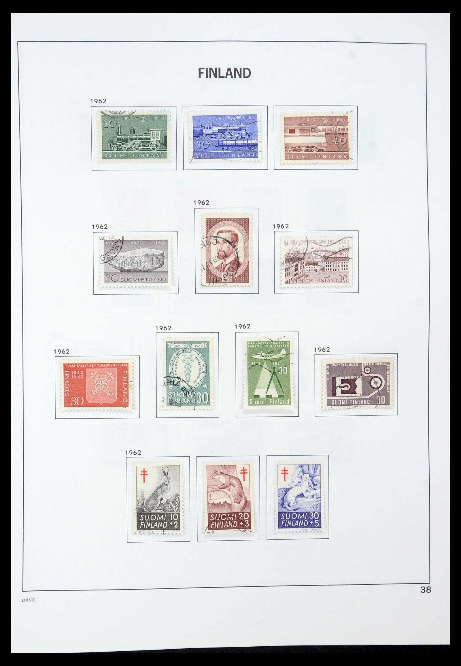35237 057 - Postzegelverzameling 35237 Finland 1860-1998.
