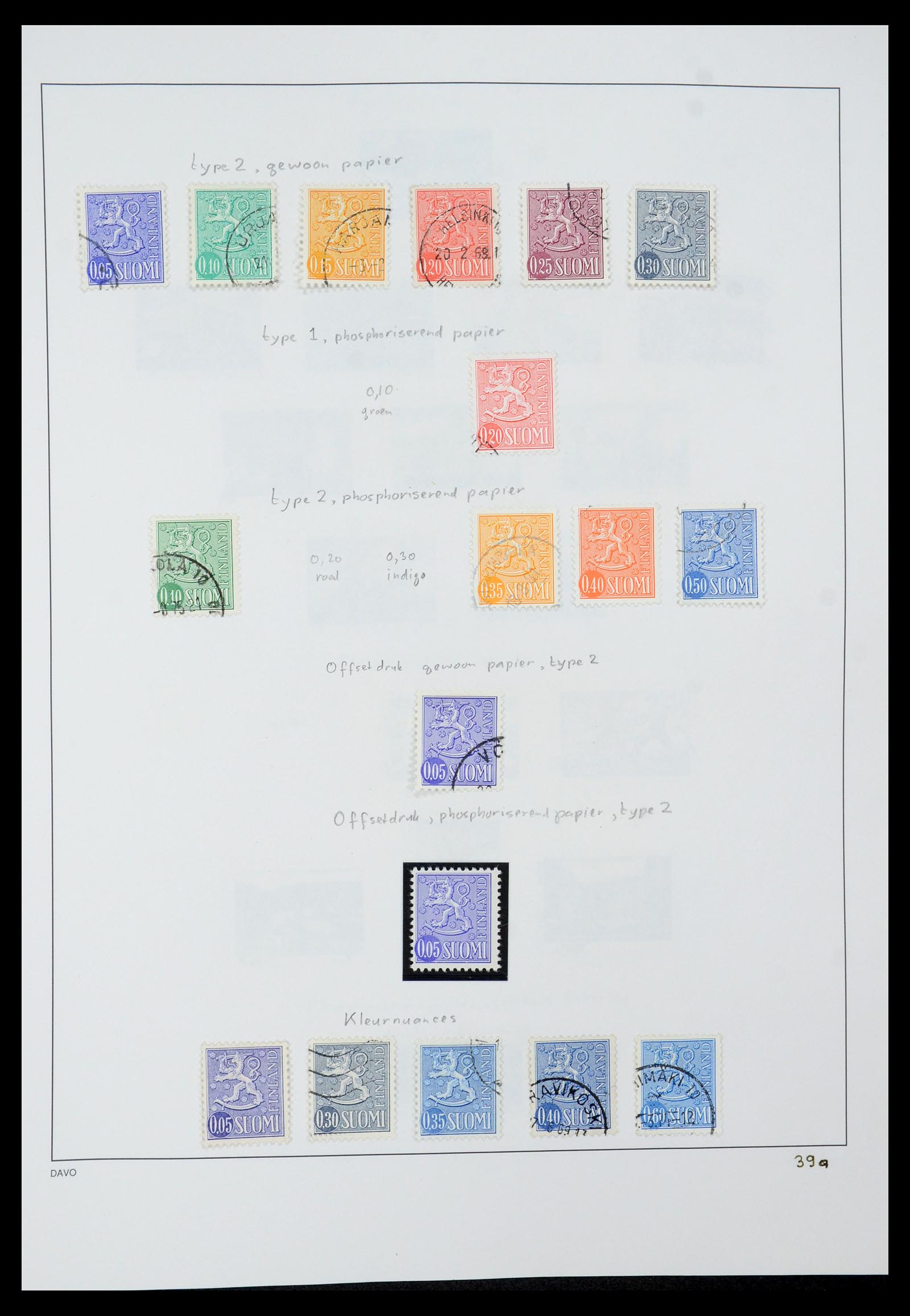 35237 060 - Postzegelverzameling 35237 Finland 1860-1998.