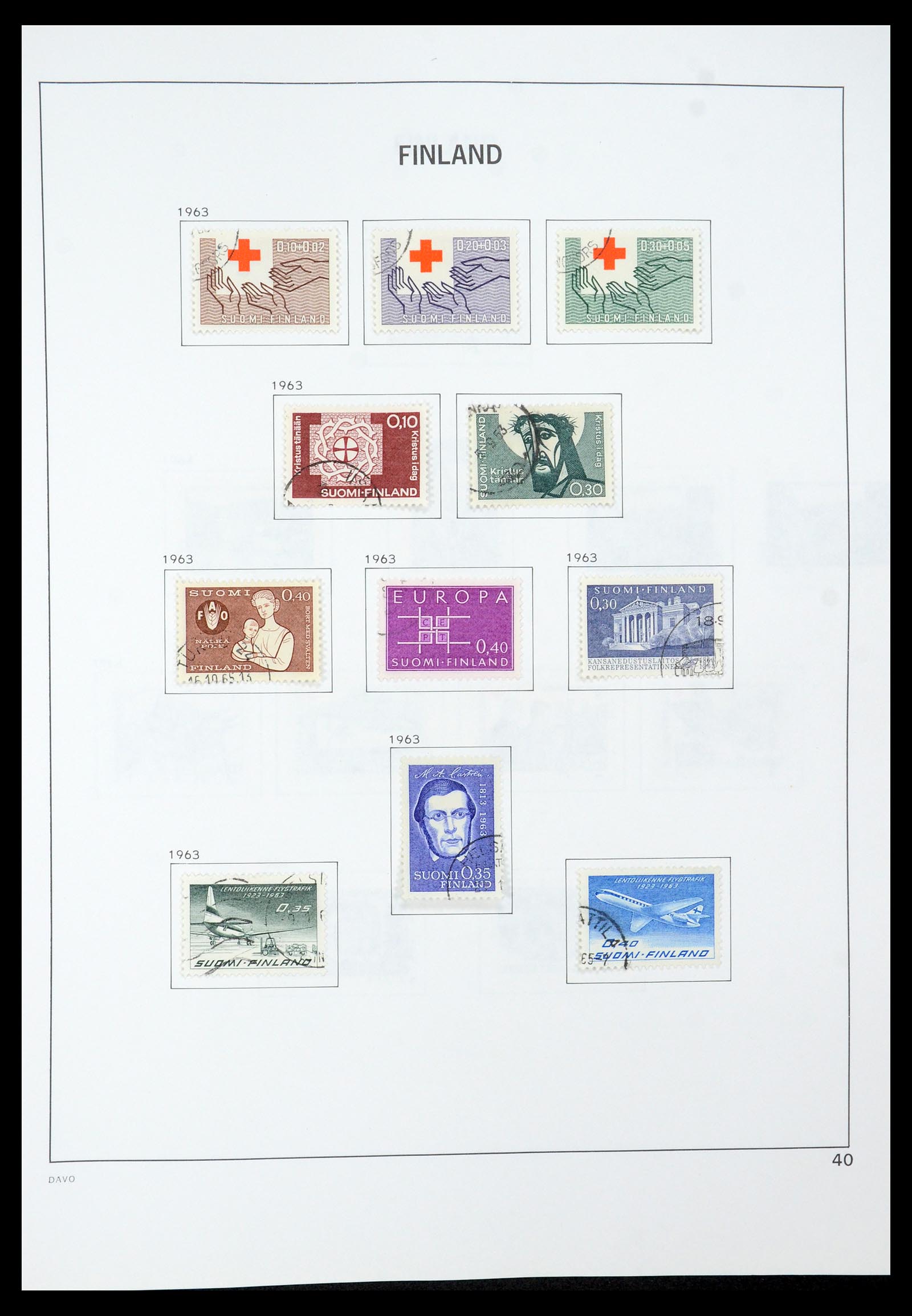 35237 062 - Postzegelverzameling 35237 Finland 1860-1998.