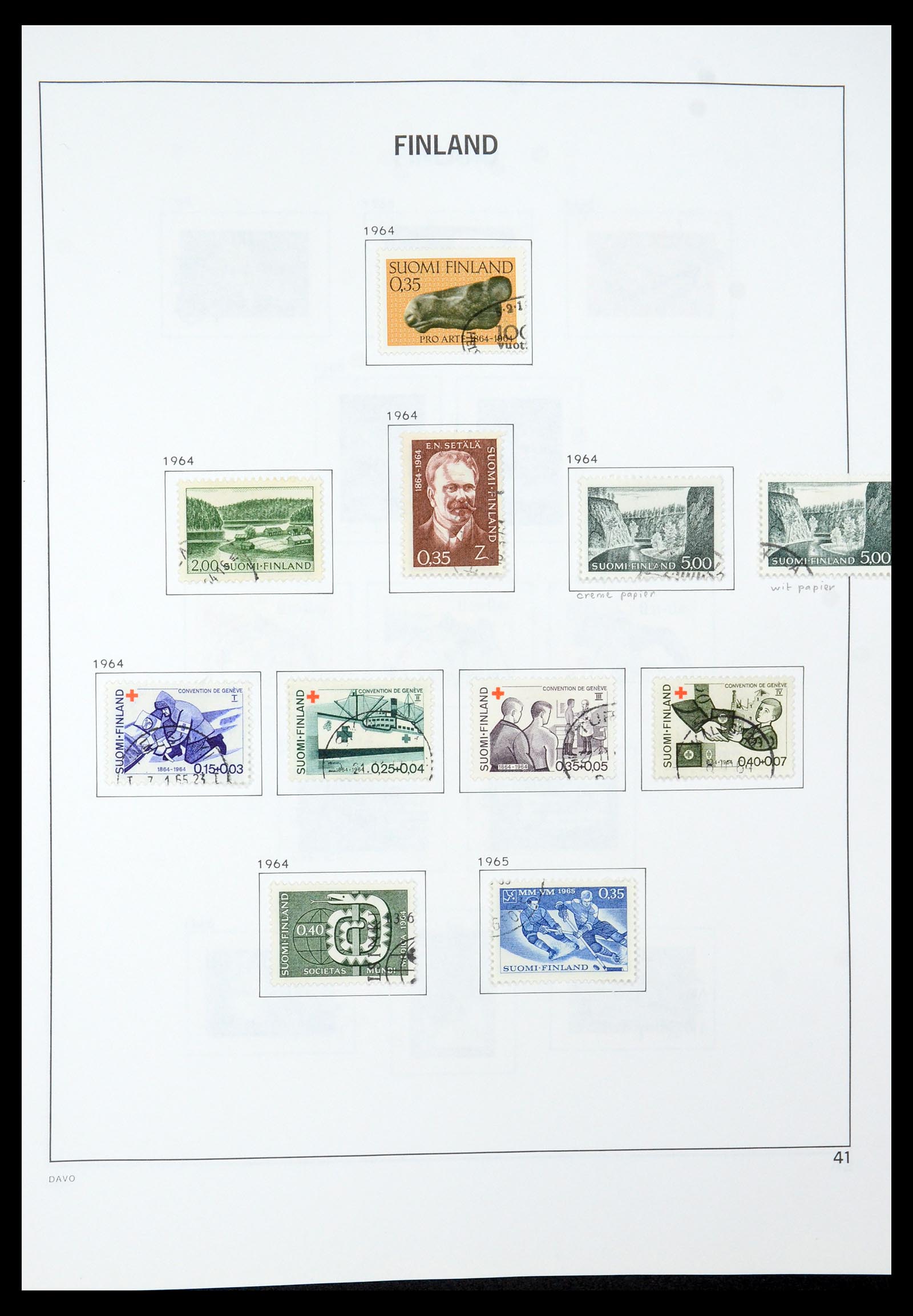 35237 063 - Postzegelverzameling 35237 Finland 1860-1998.