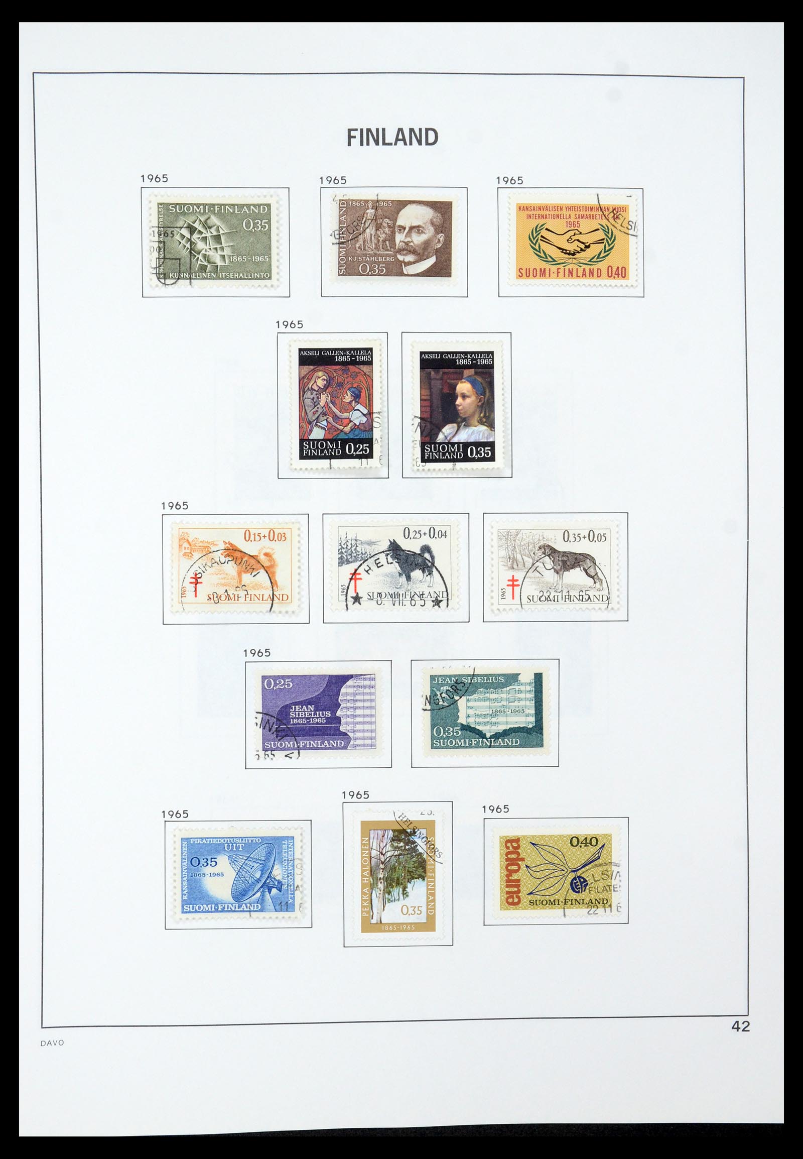 35237 064 - Postzegelverzameling 35237 Finland 1860-1998.