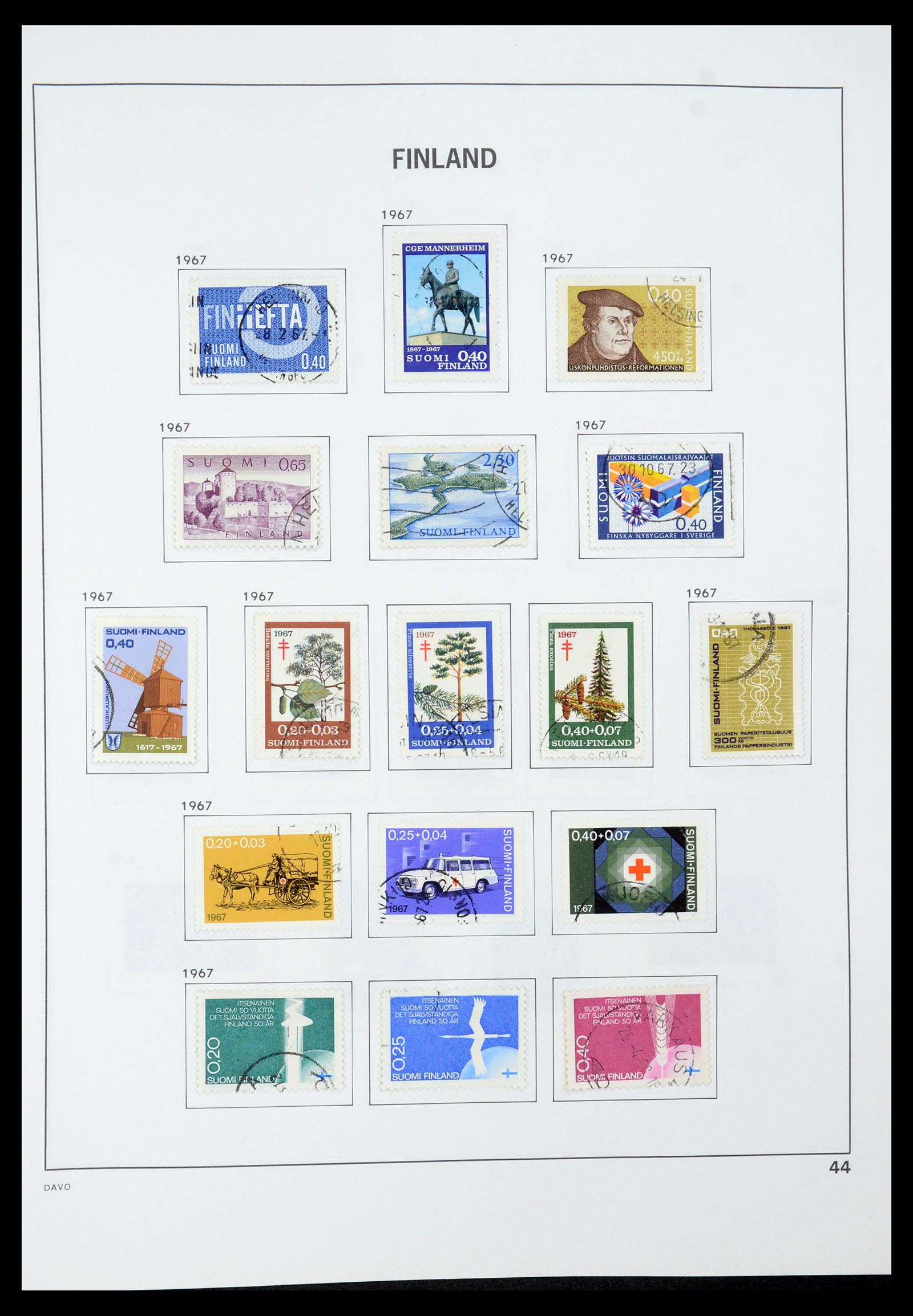 35237 066 - Postzegelverzameling 35237 Finland 1860-1998.