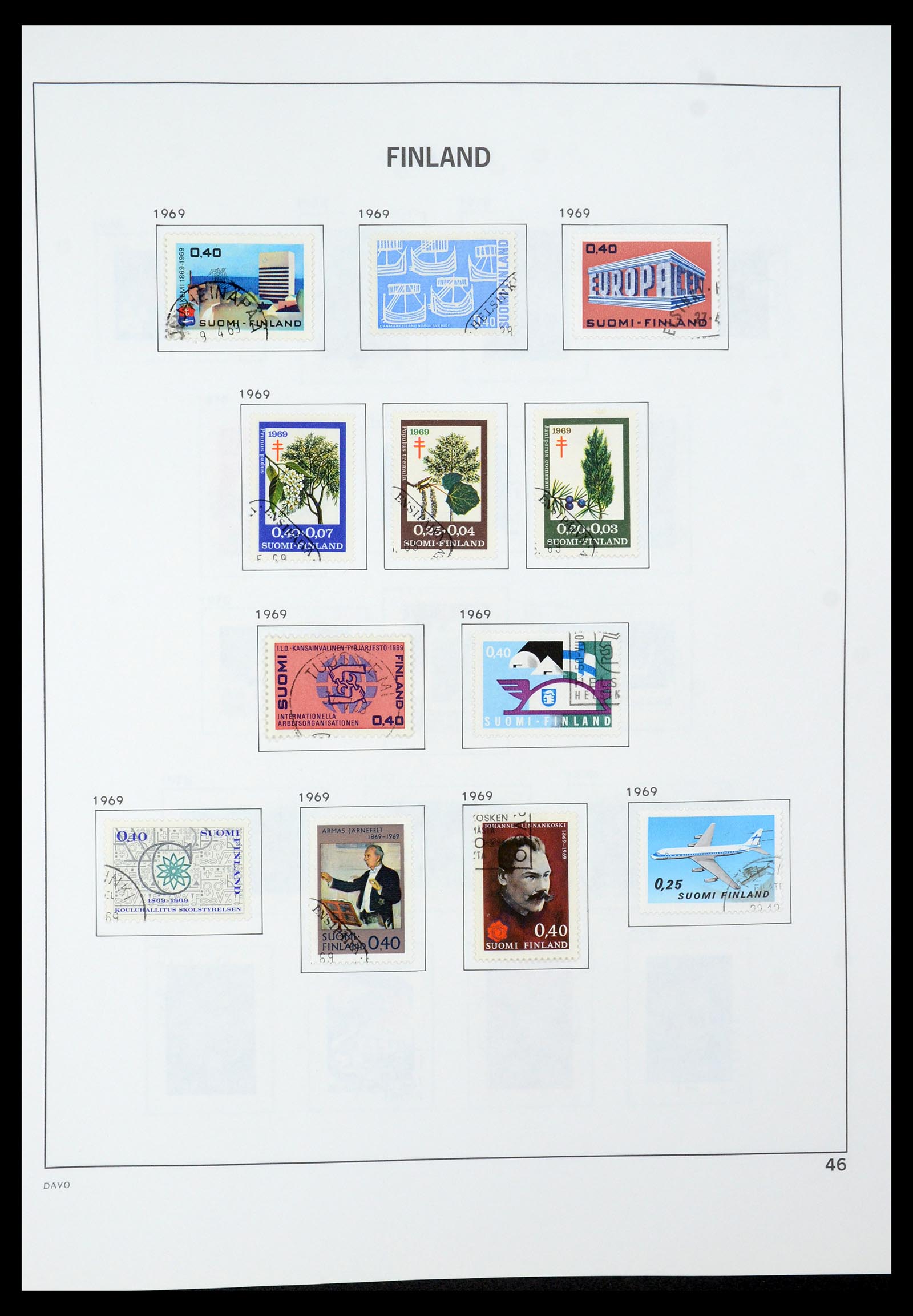 35237 068 - Postzegelverzameling 35237 Finland 1860-1998.