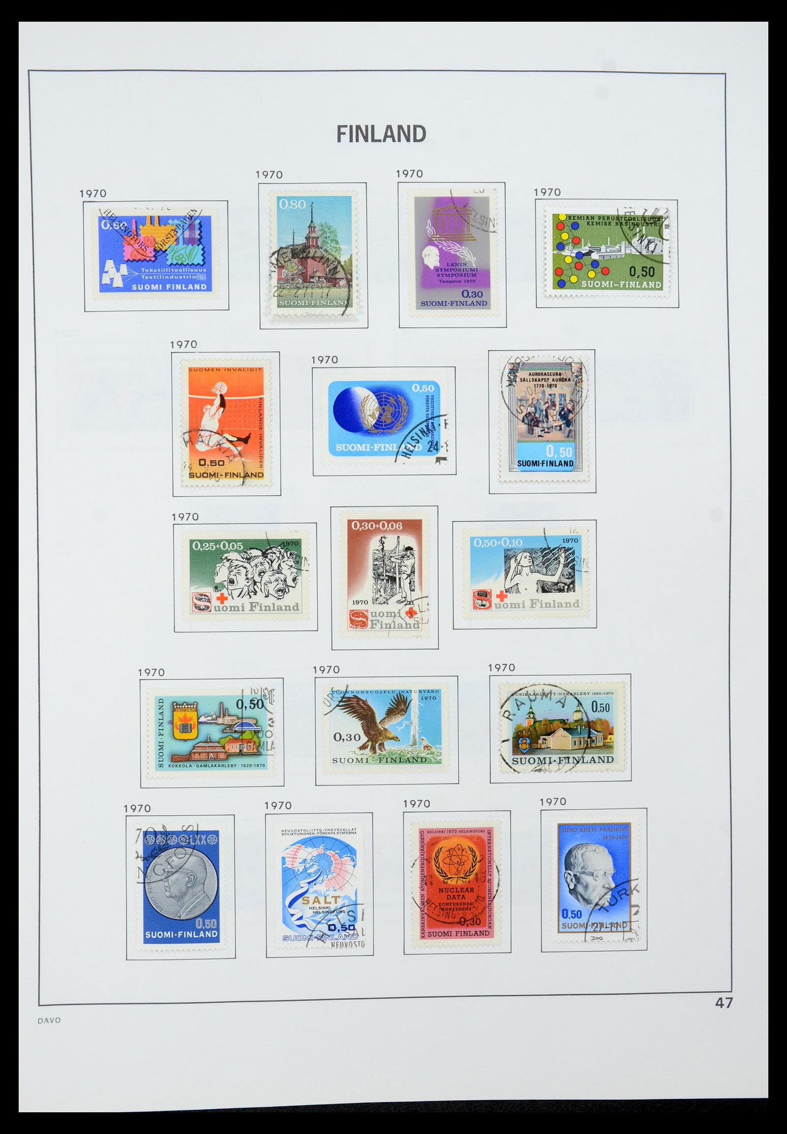 35237 069 - Postzegelverzameling 35237 Finland 1860-1998.