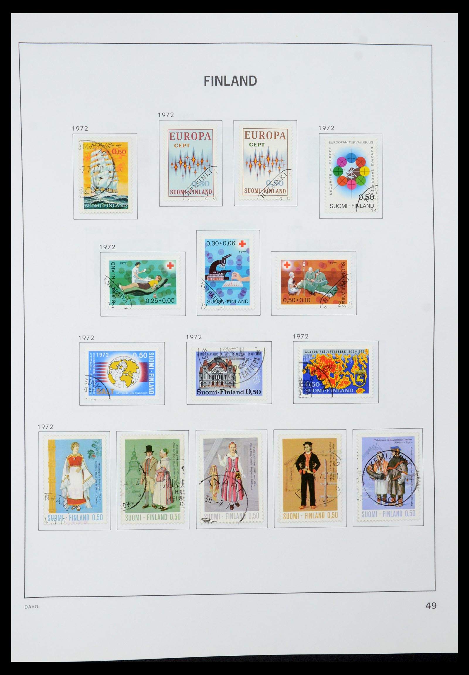 35237 071 - Postzegelverzameling 35237 Finland 1860-1998.