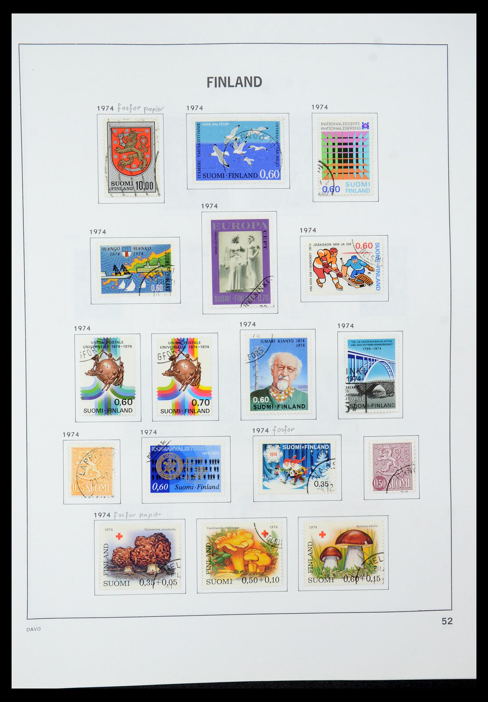 35237 076 - Postzegelverzameling 35237 Finland 1860-1998.