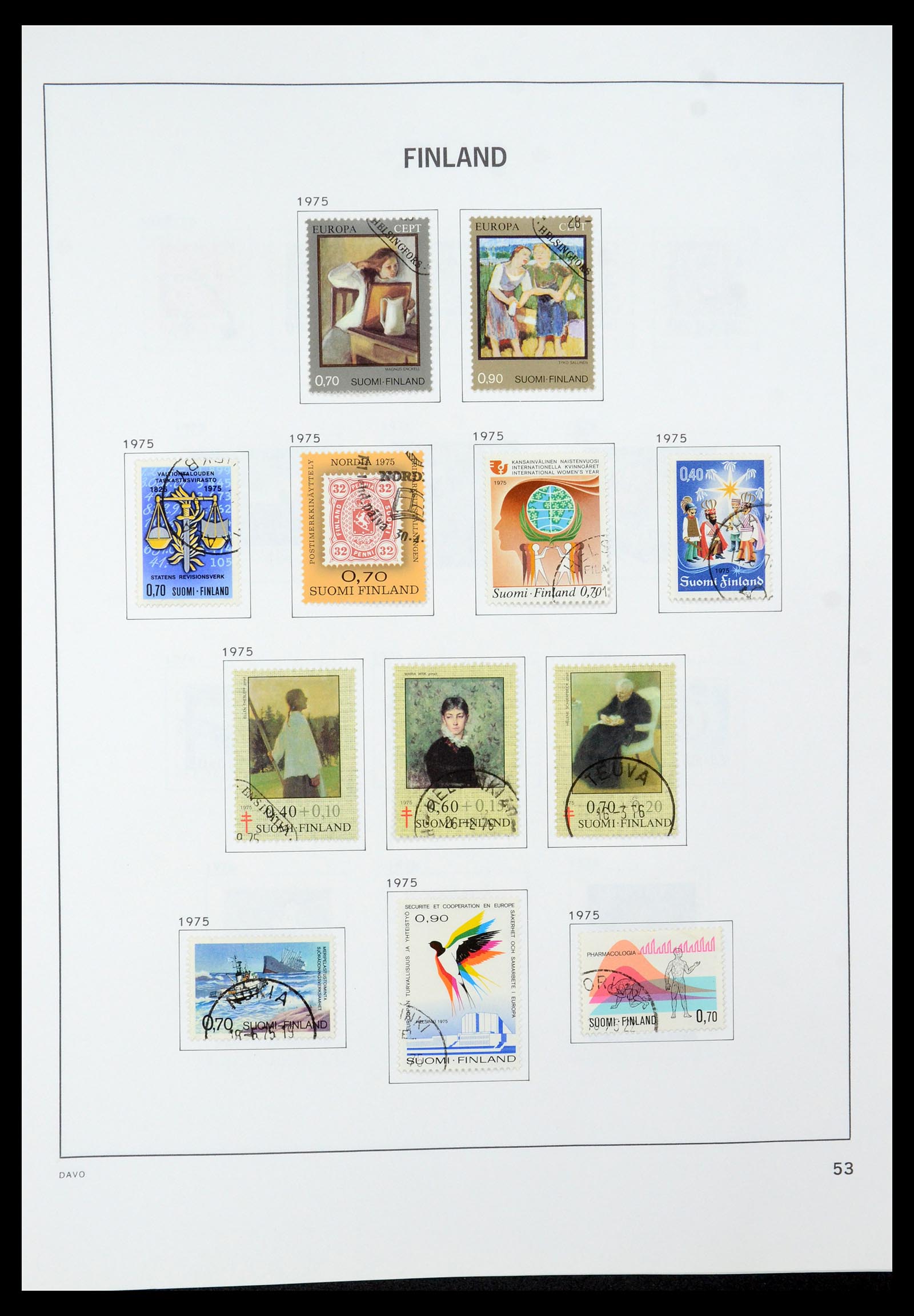 35237 077 - Postzegelverzameling 35237 Finland 1860-1998.