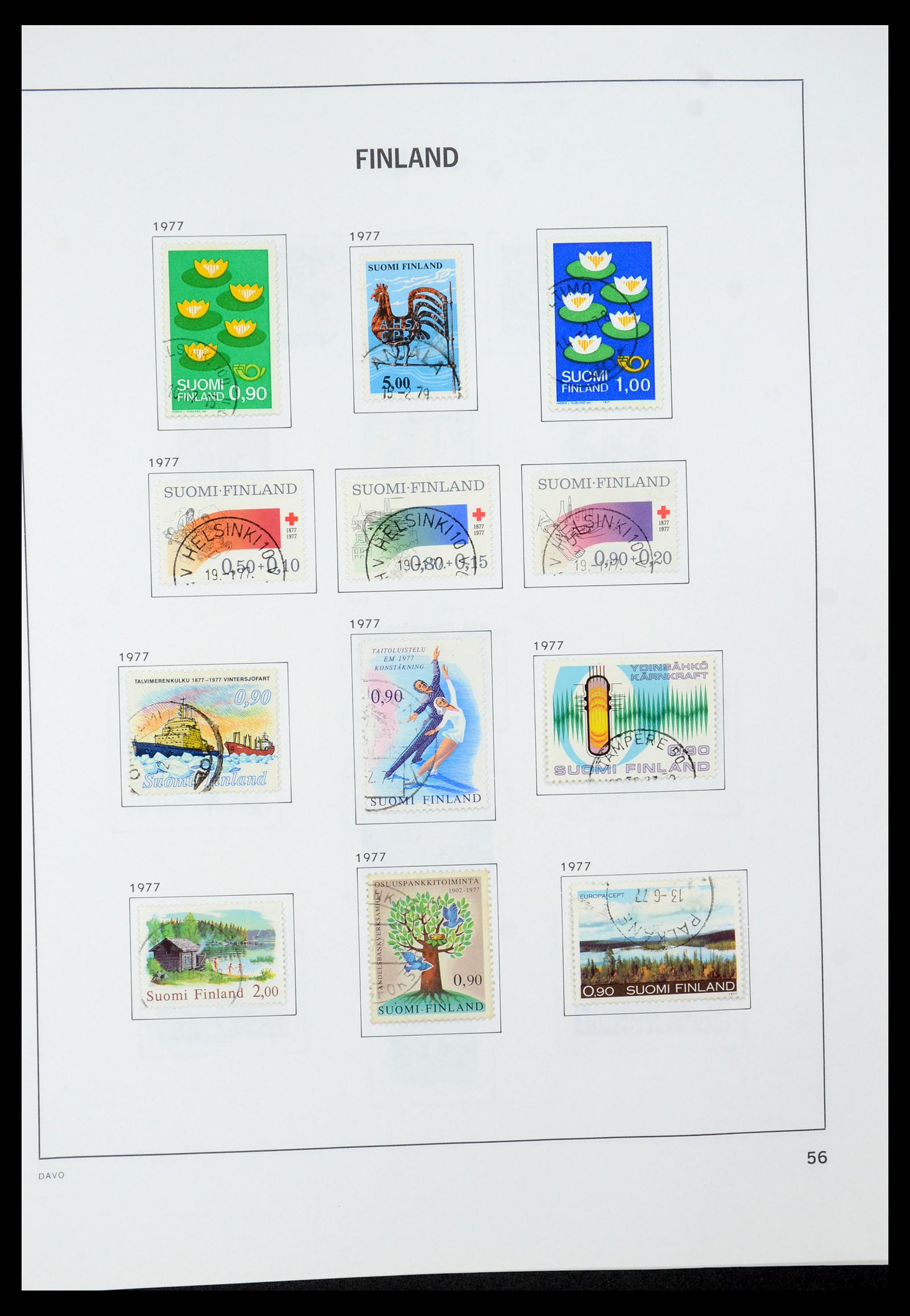 35237 080 - Postzegelverzameling 35237 Finland 1860-1998.