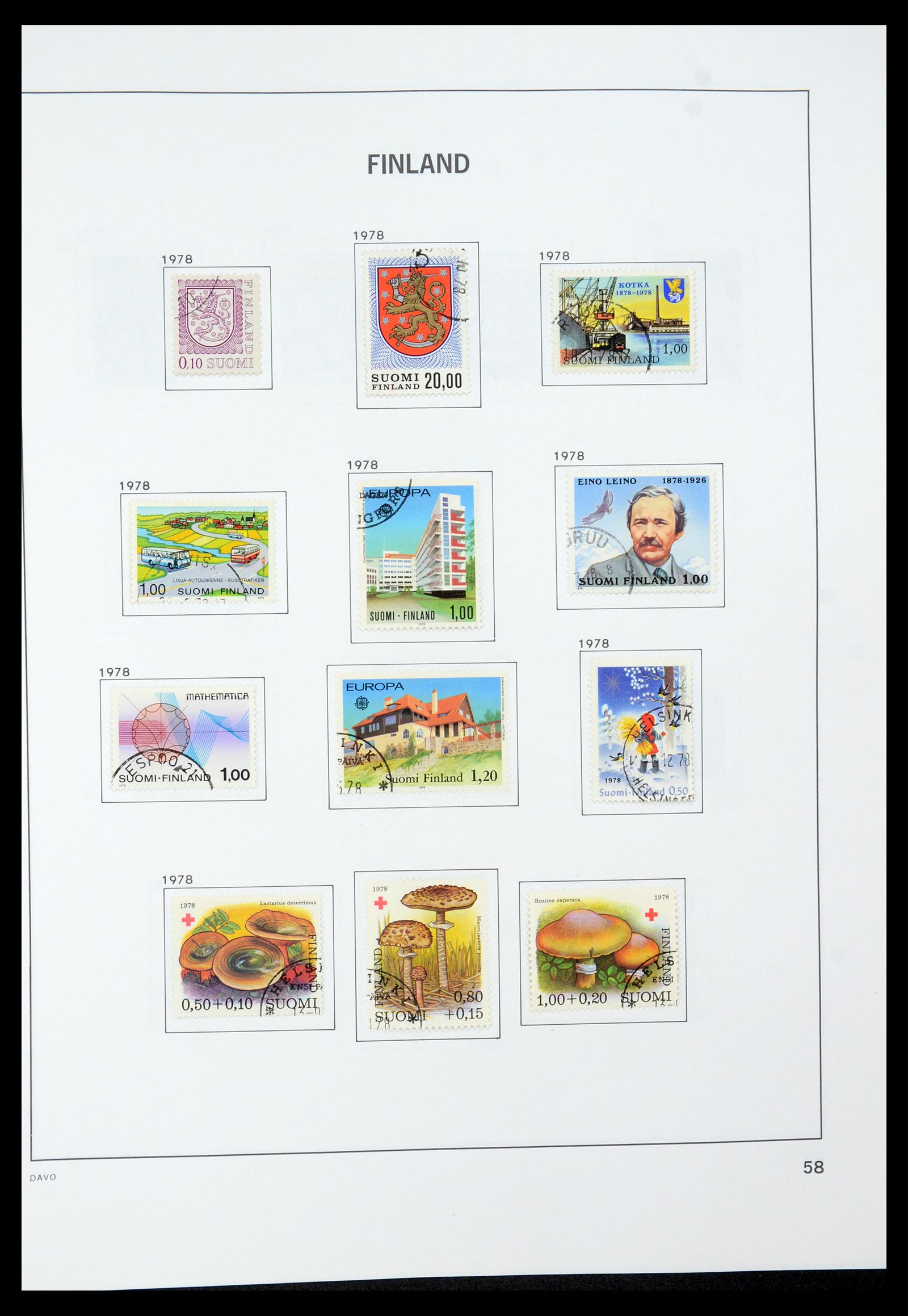 35237 082 - Postzegelverzameling 35237 Finland 1860-1998.