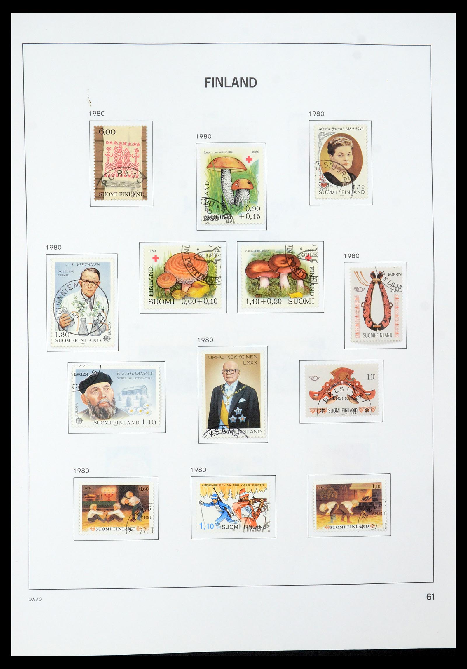 35237 087 - Postzegelverzameling 35237 Finland 1860-1998.