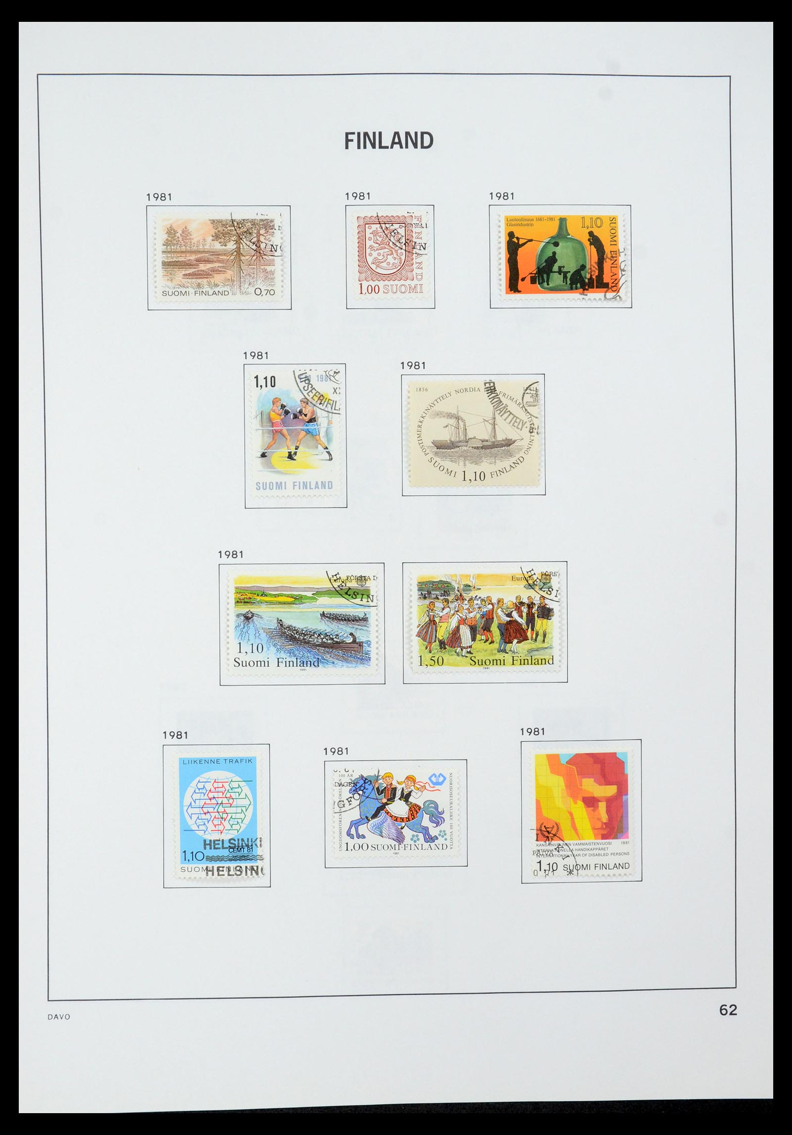 35237 088 - Postzegelverzameling 35237 Finland 1860-1998.