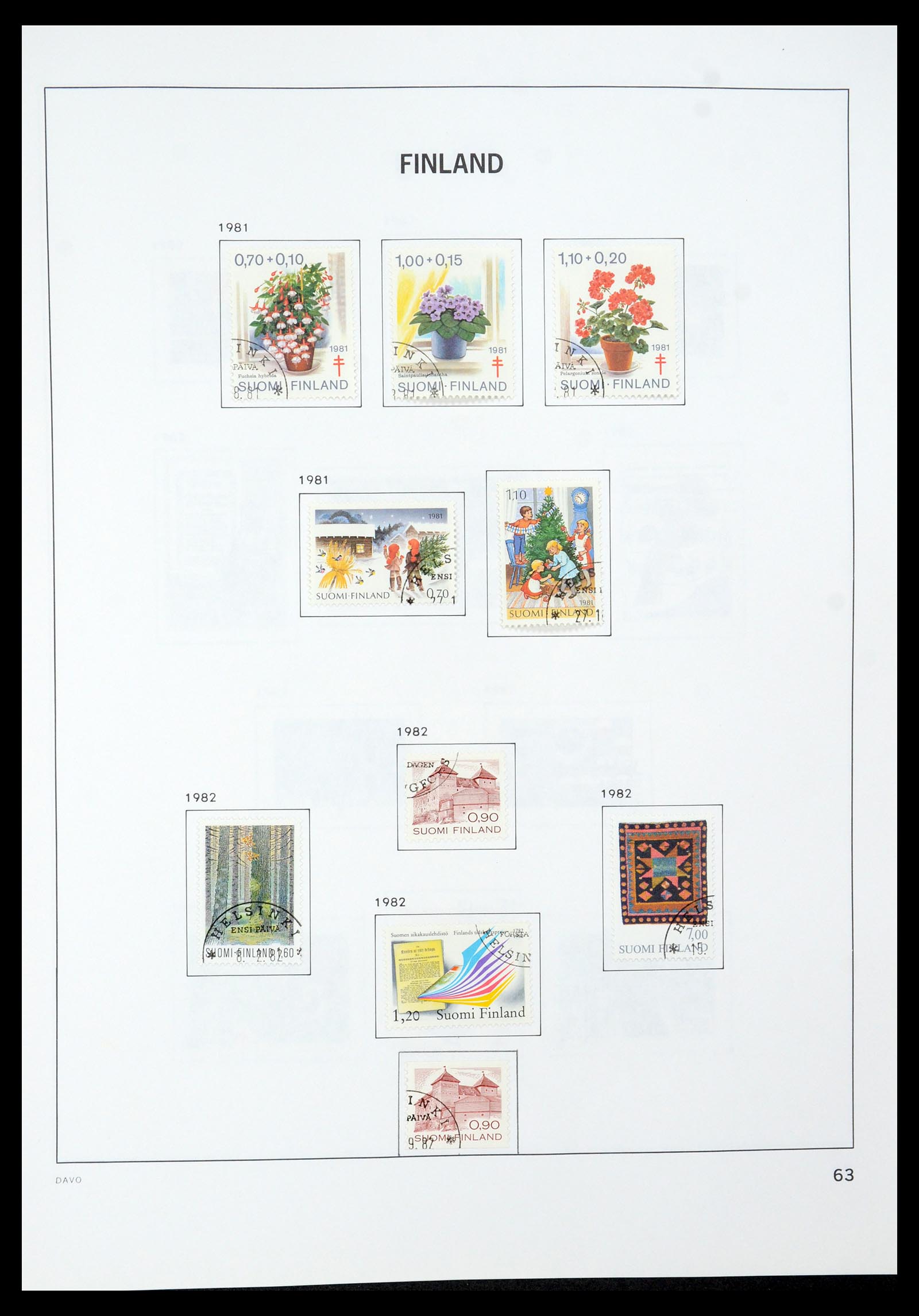 35237 089 - Postzegelverzameling 35237 Finland 1860-1998.