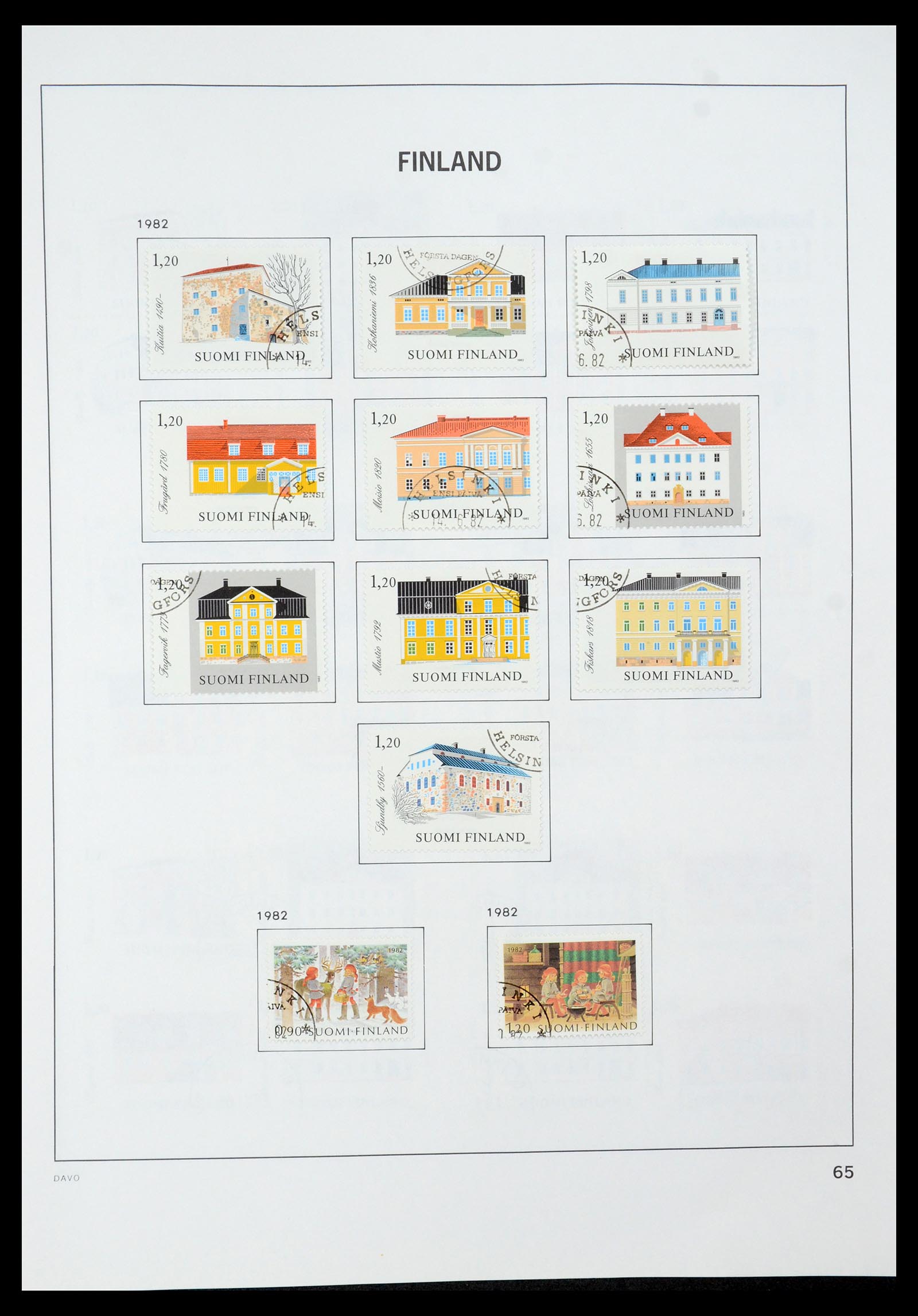 35237 091 - Postzegelverzameling 35237 Finland 1860-1998.