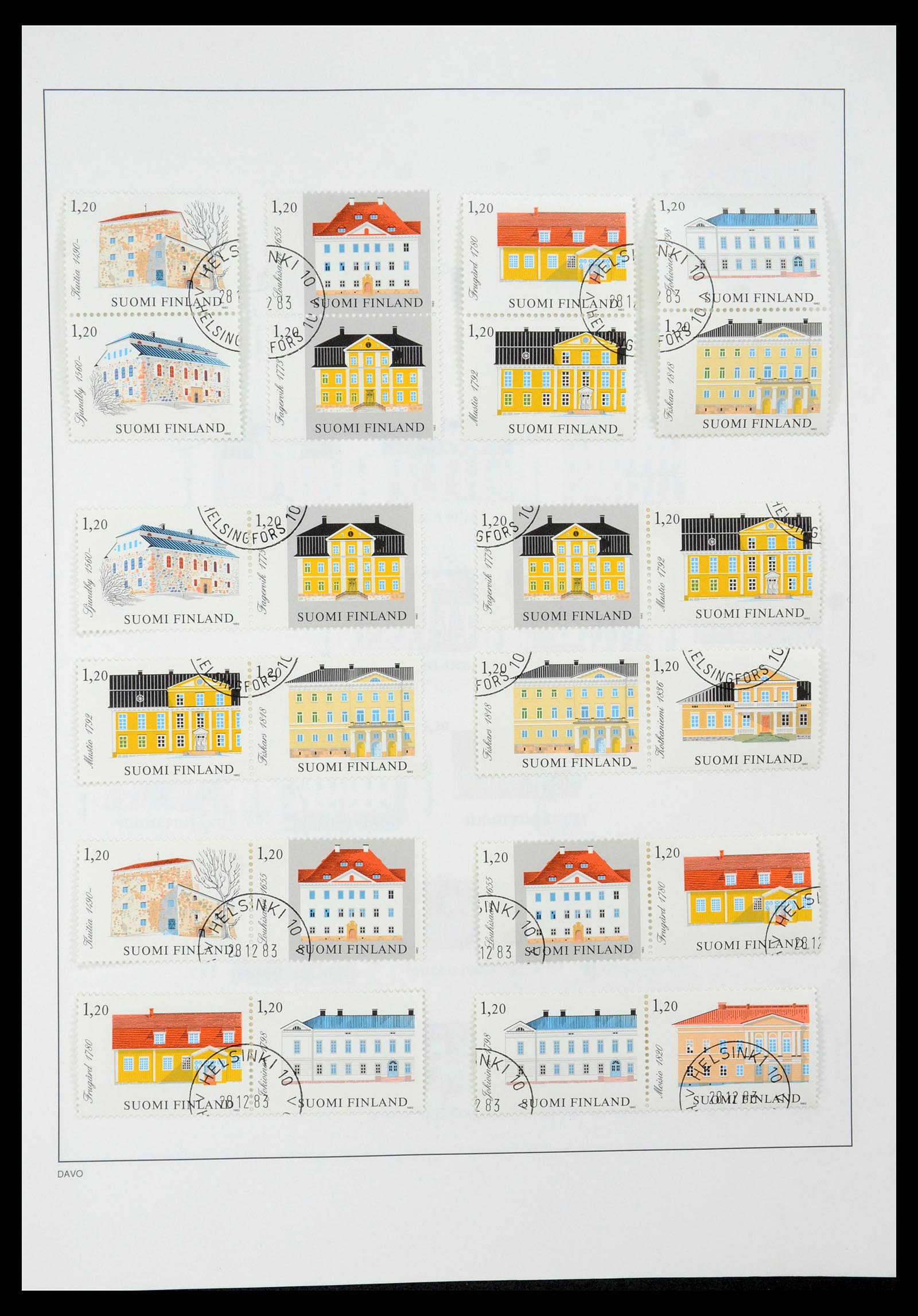 35237 092 - Postzegelverzameling 35237 Finland 1860-1998.
