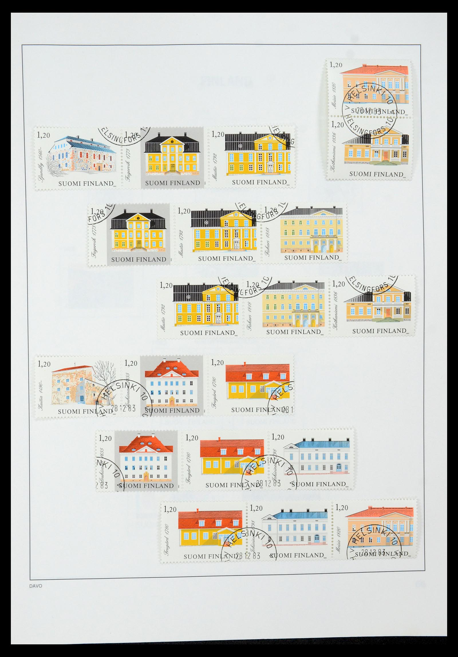 35237 093 - Postzegelverzameling 35237 Finland 1860-1998.