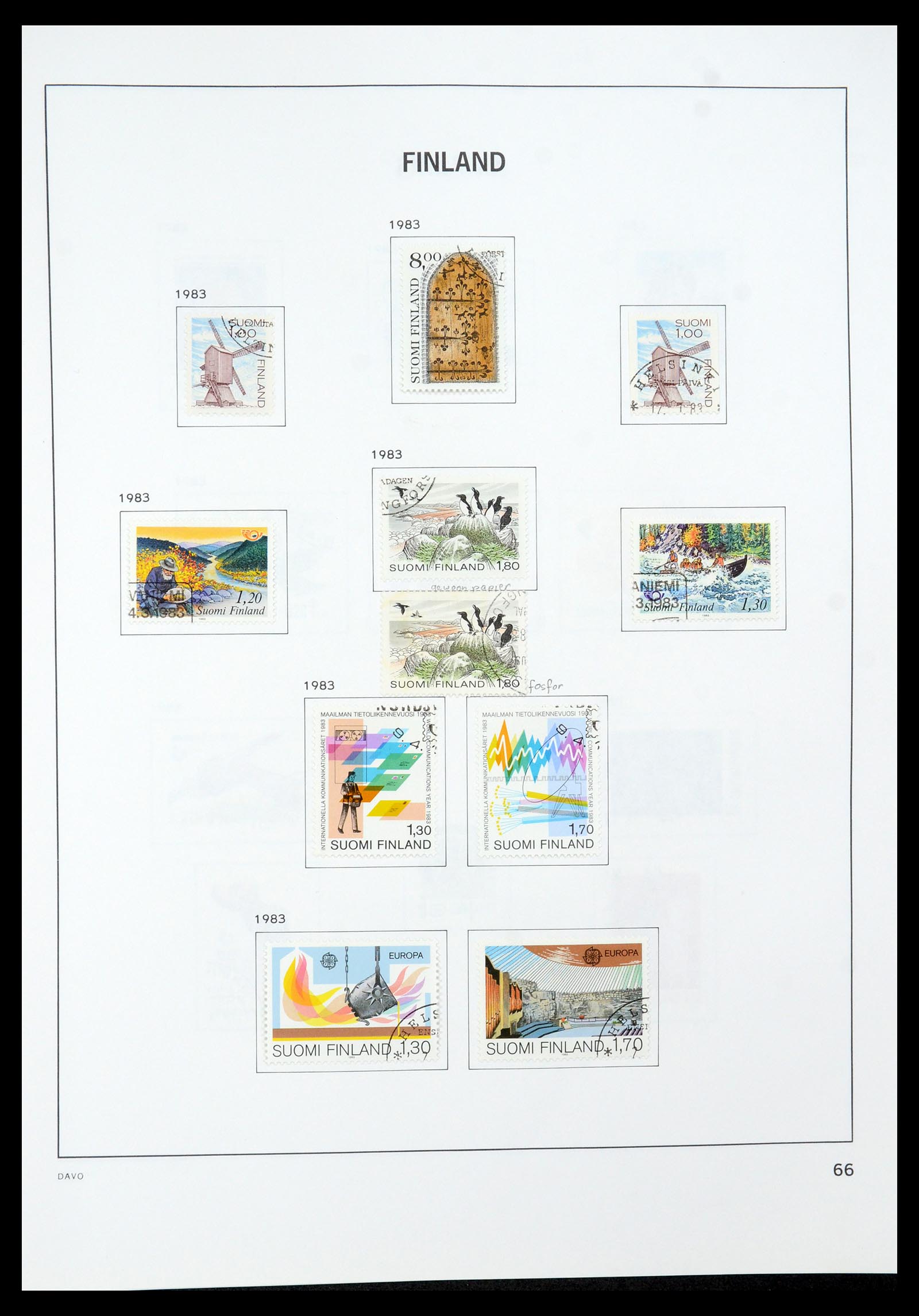 35237 094 - Postzegelverzameling 35237 Finland 1860-1998.