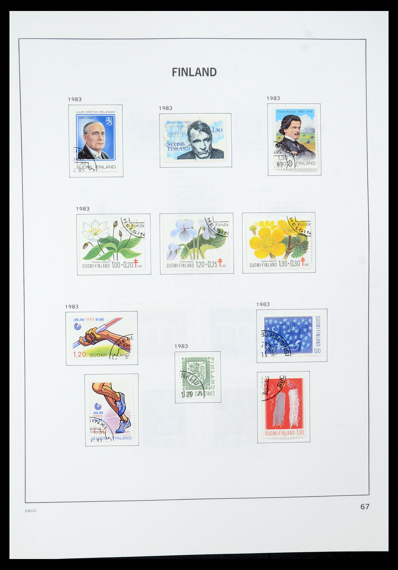 35237 095 - Postzegelverzameling 35237 Finland 1860-1998.