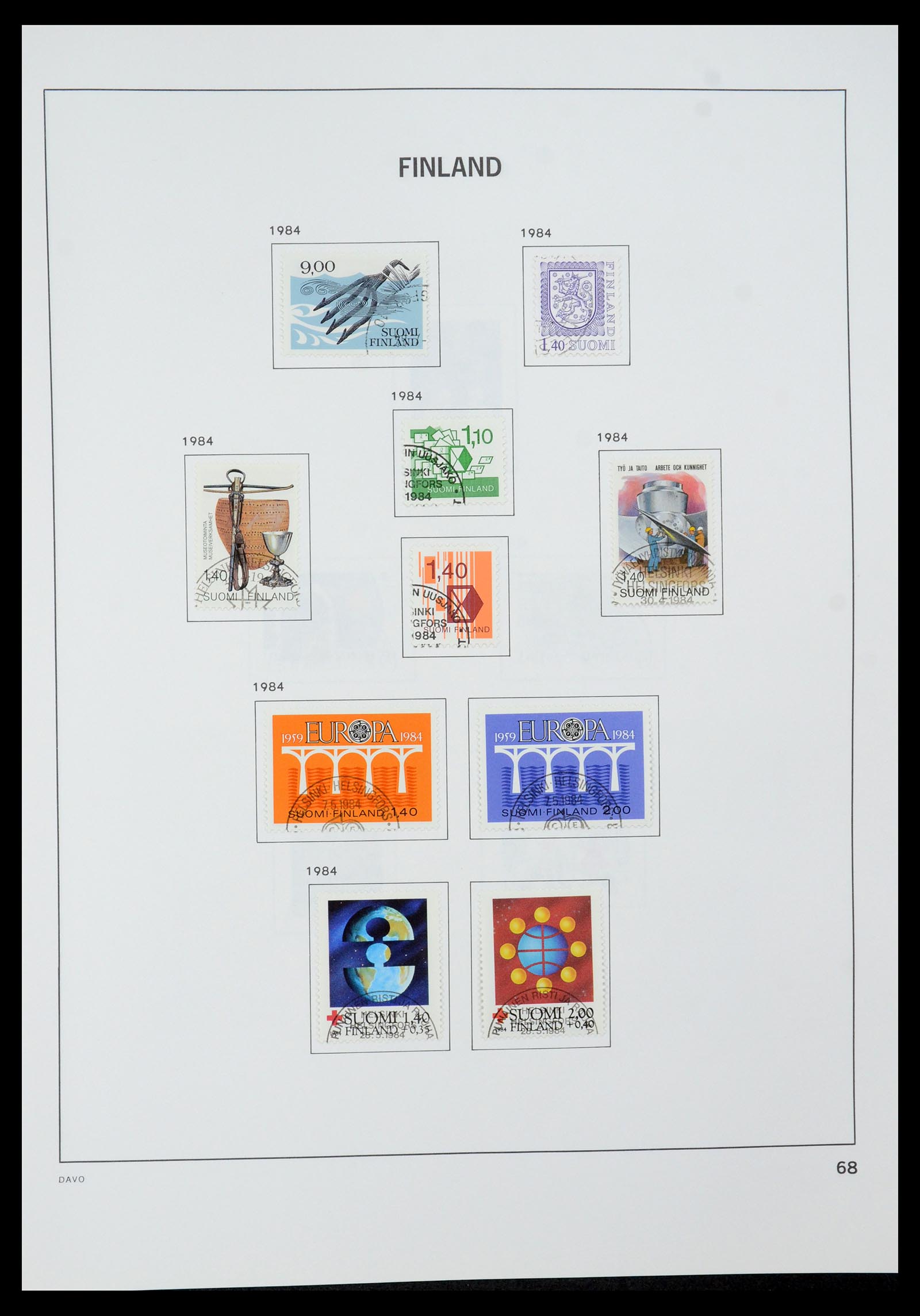 35237 096 - Postzegelverzameling 35237 Finland 1860-1998.