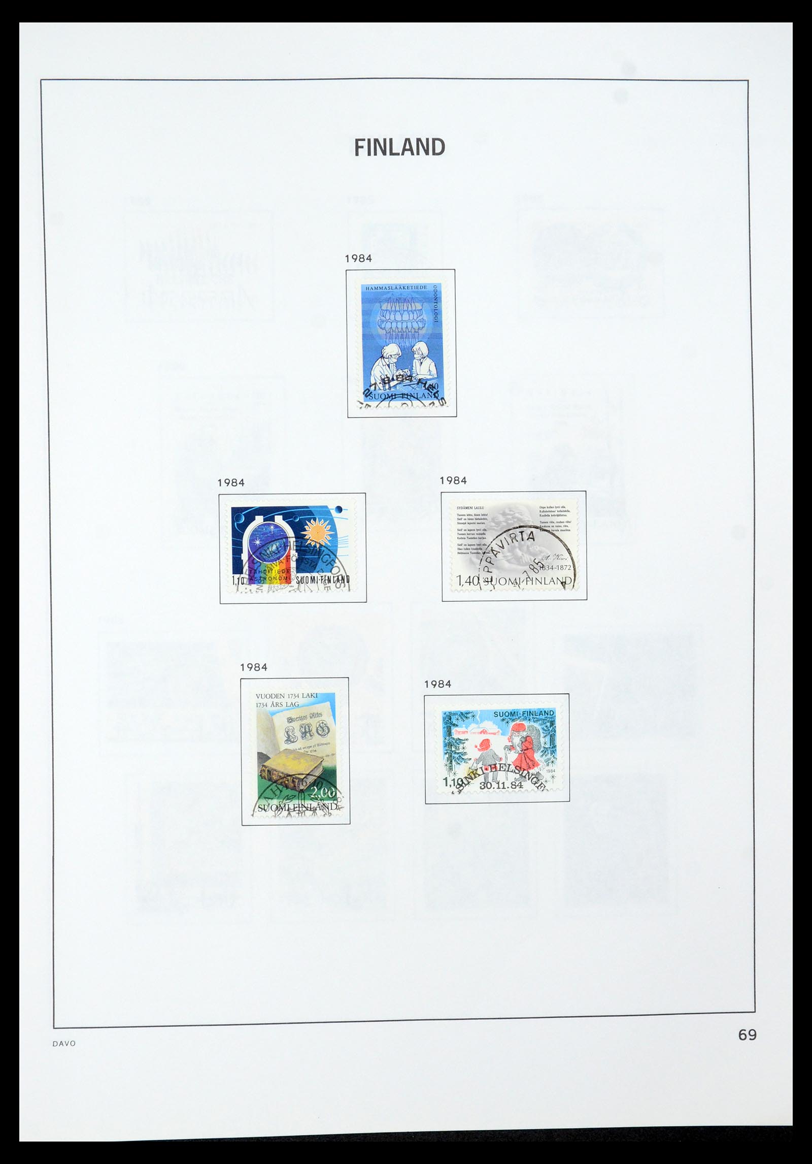 35237 097 - Postzegelverzameling 35237 Finland 1860-1998.