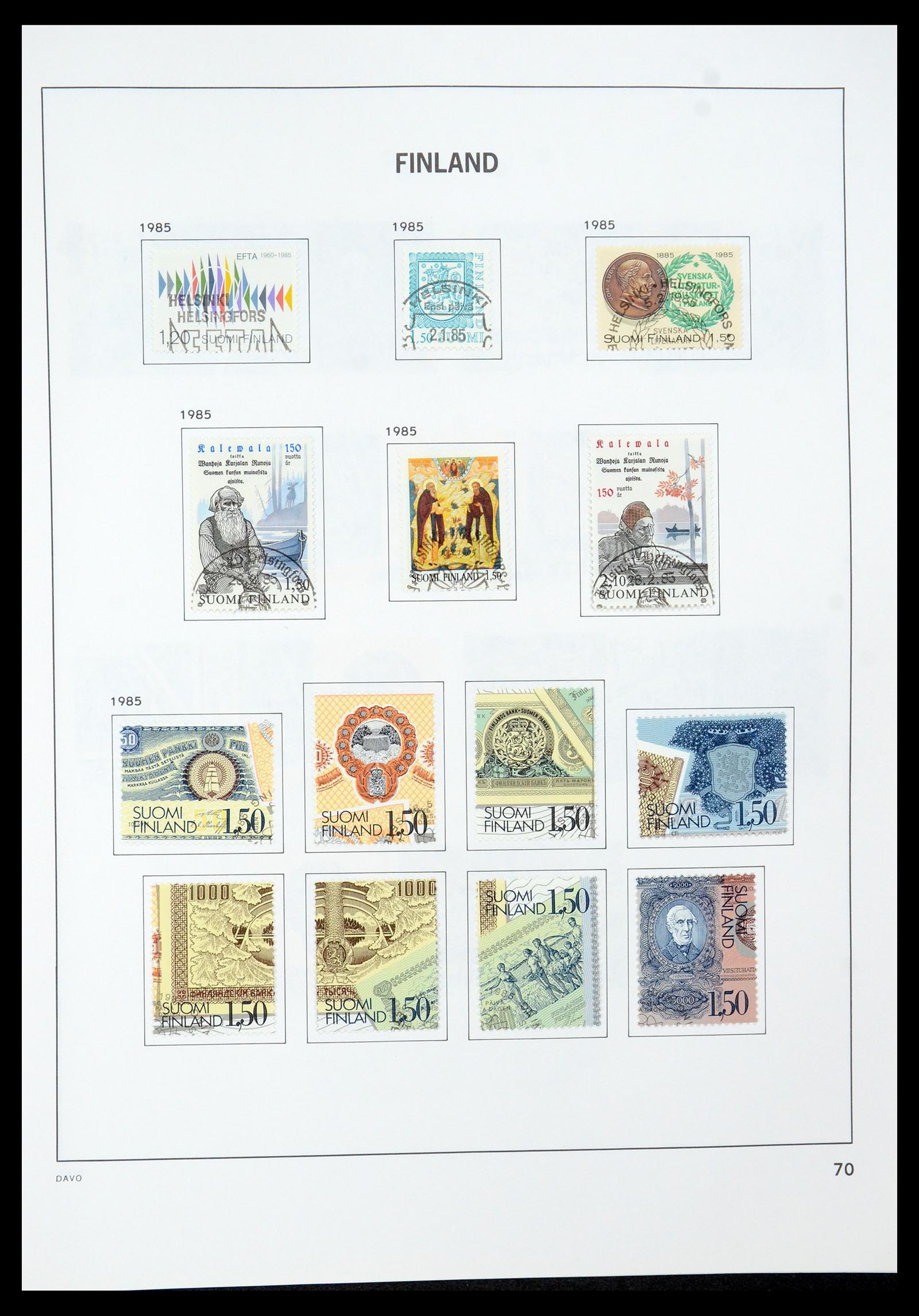 35237 098 - Postzegelverzameling 35237 Finland 1860-1998.
