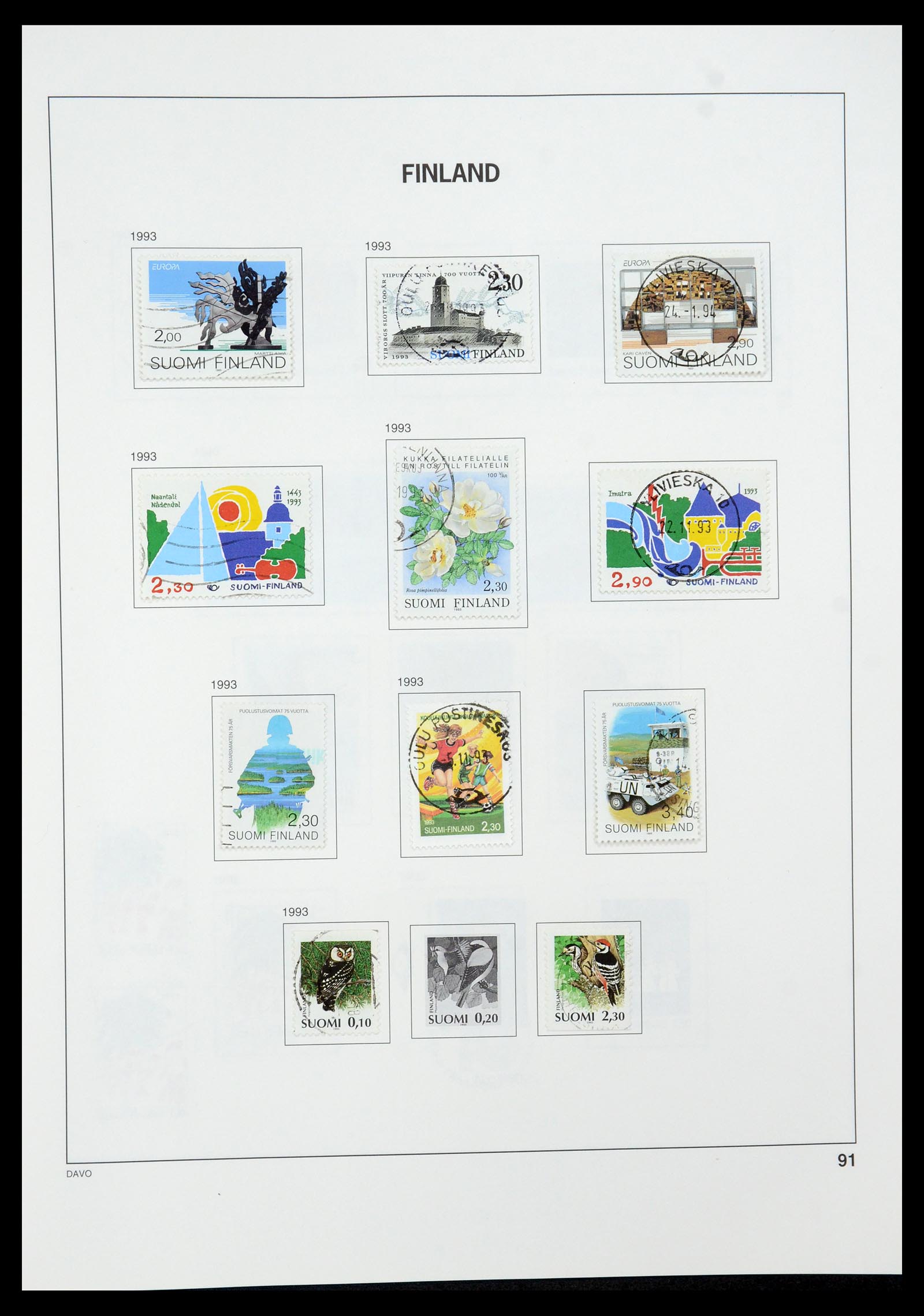 35237 124 - Postzegelverzameling 35237 Finland 1860-1998.