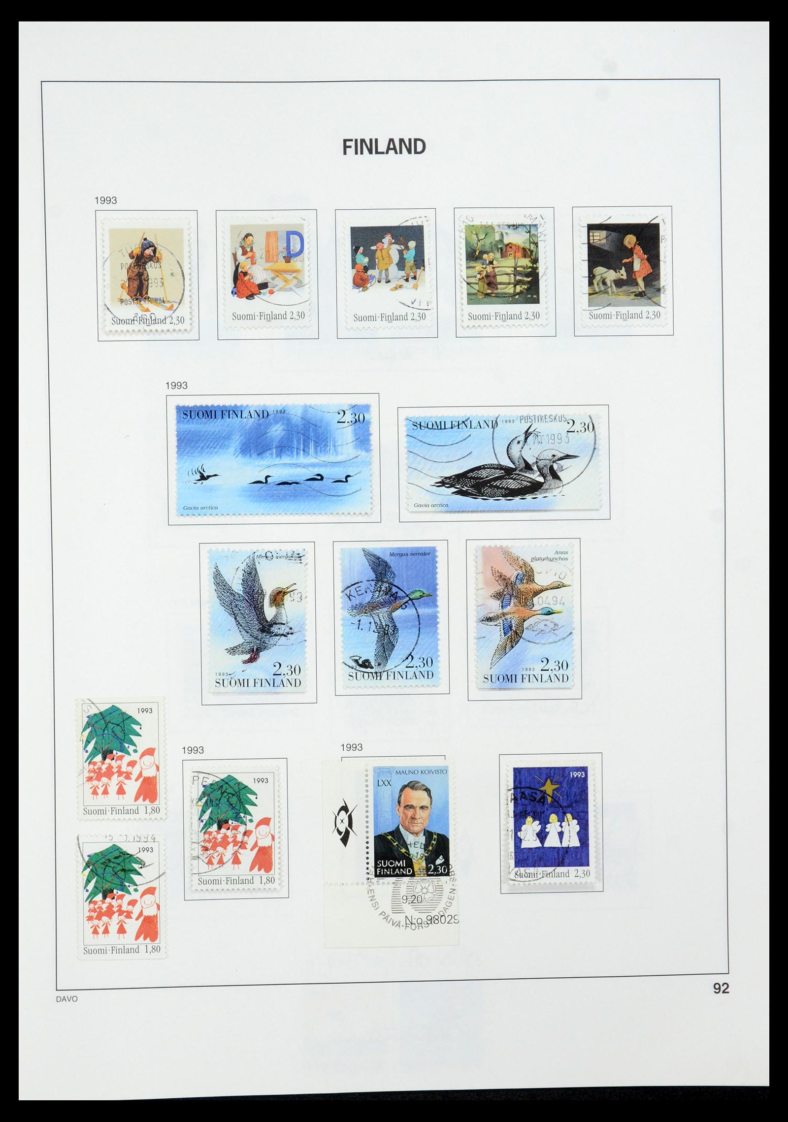 35237 125 - Postzegelverzameling 35237 Finland 1860-1998.