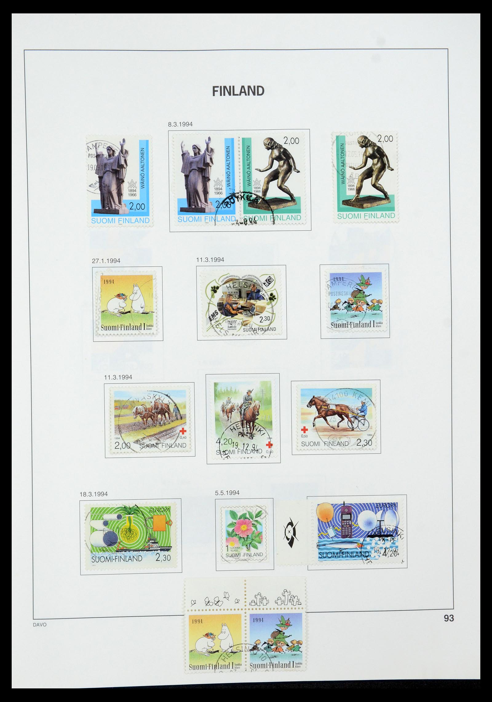 35237 126 - Postzegelverzameling 35237 Finland 1860-1998.
