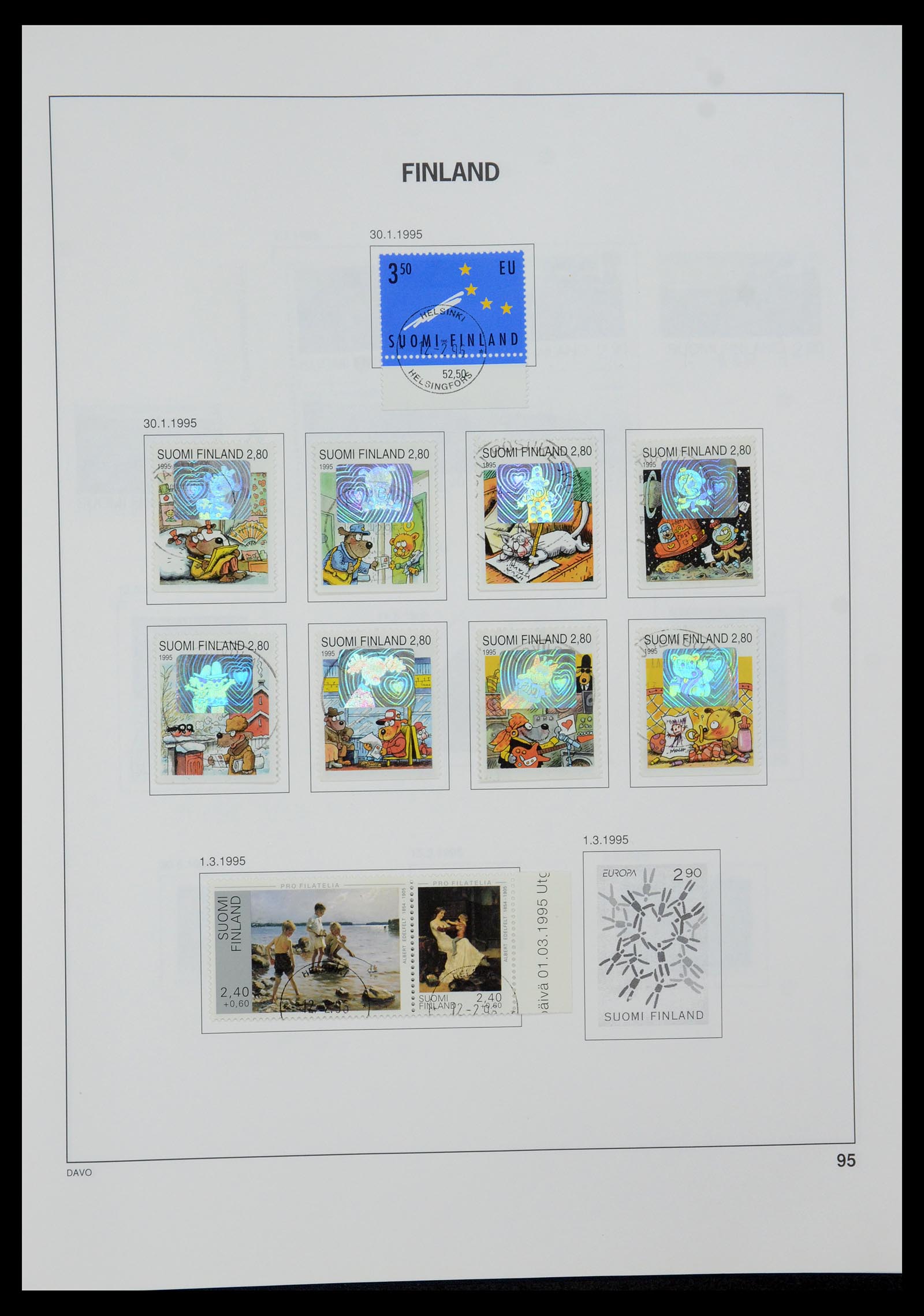 35237 128 - Postzegelverzameling 35237 Finland 1860-1998.