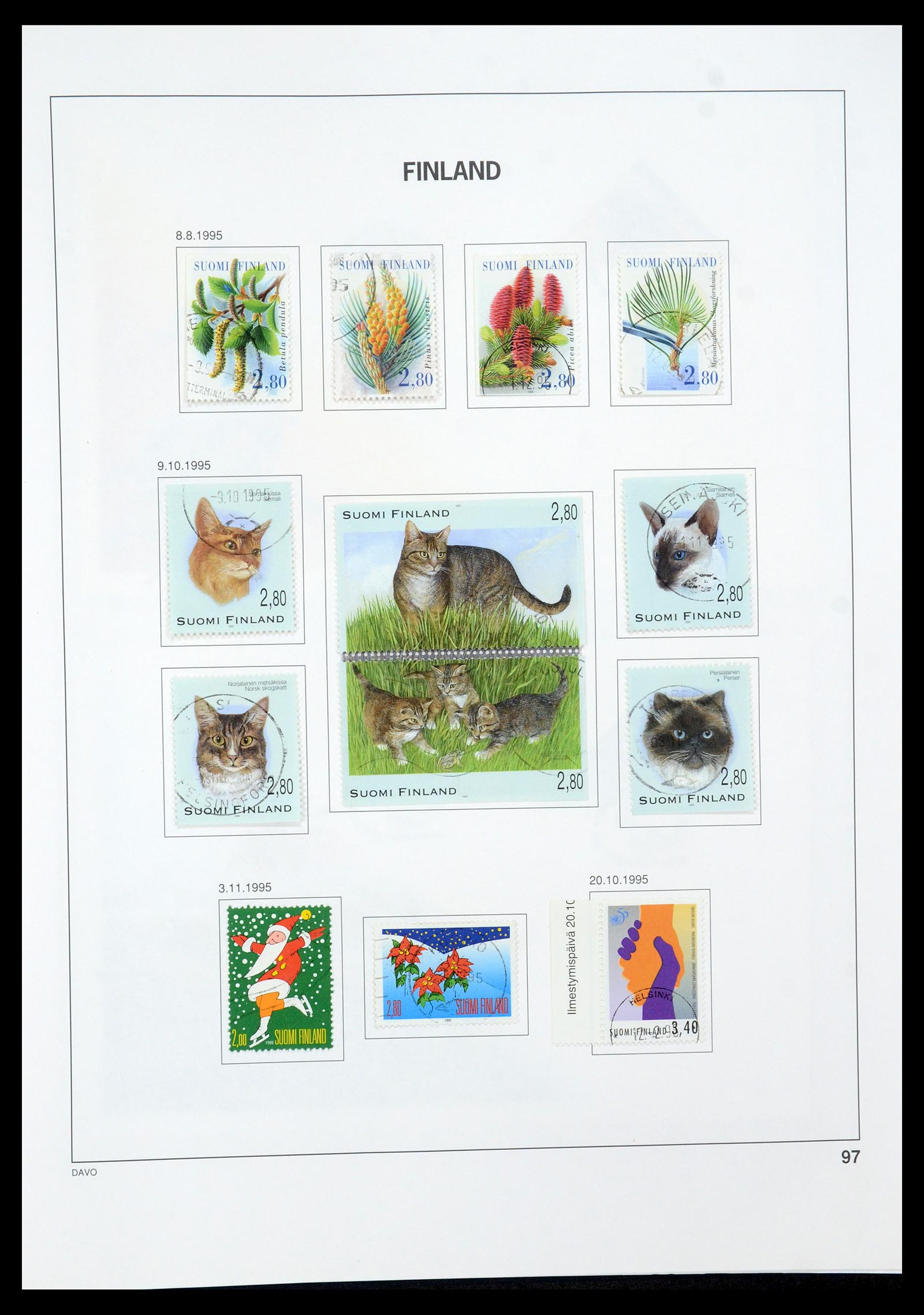 35237 130 - Postzegelverzameling 35237 Finland 1860-1998.