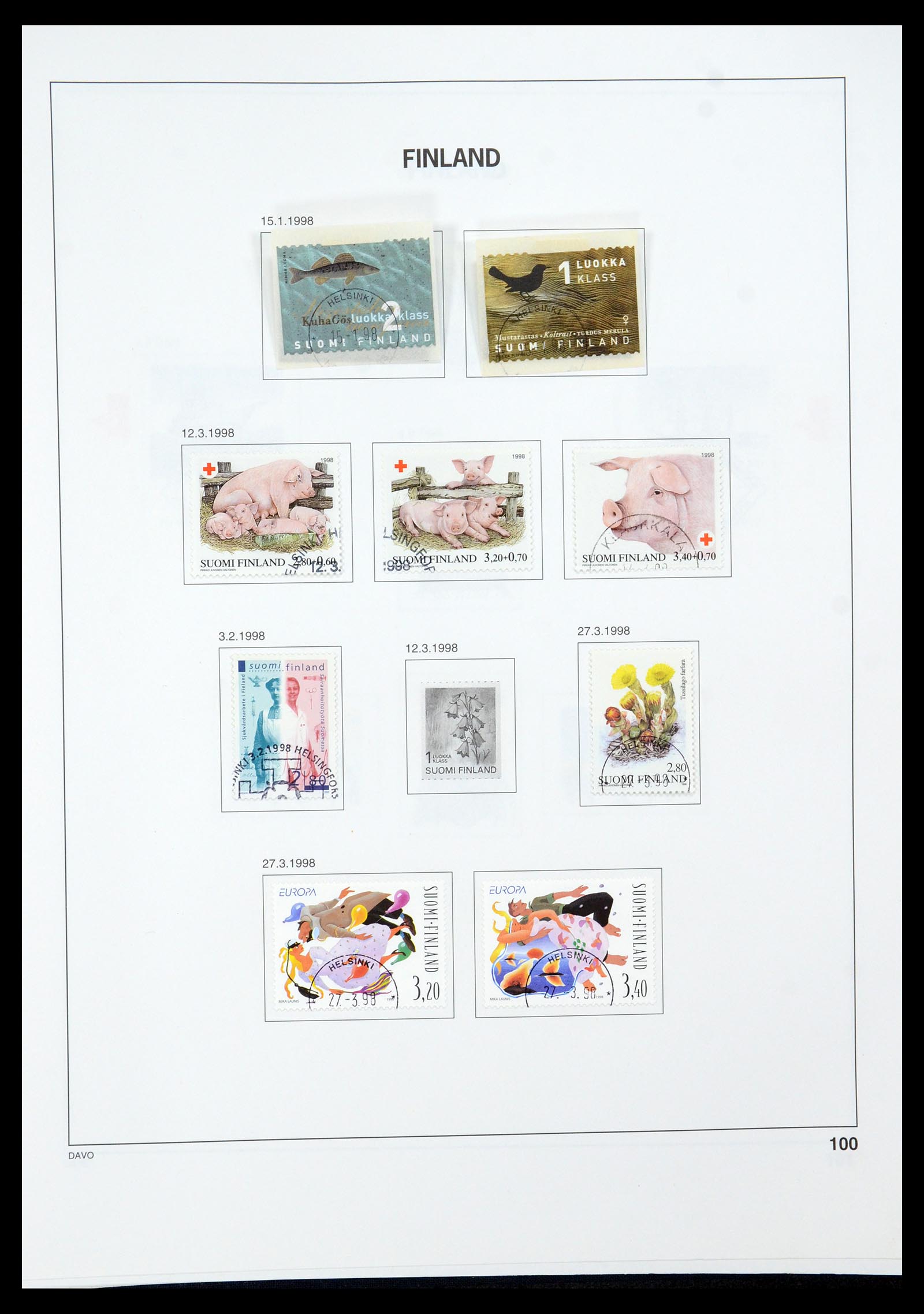 35237 134 - Stamp Collection 35237 Finland 1860-1998.