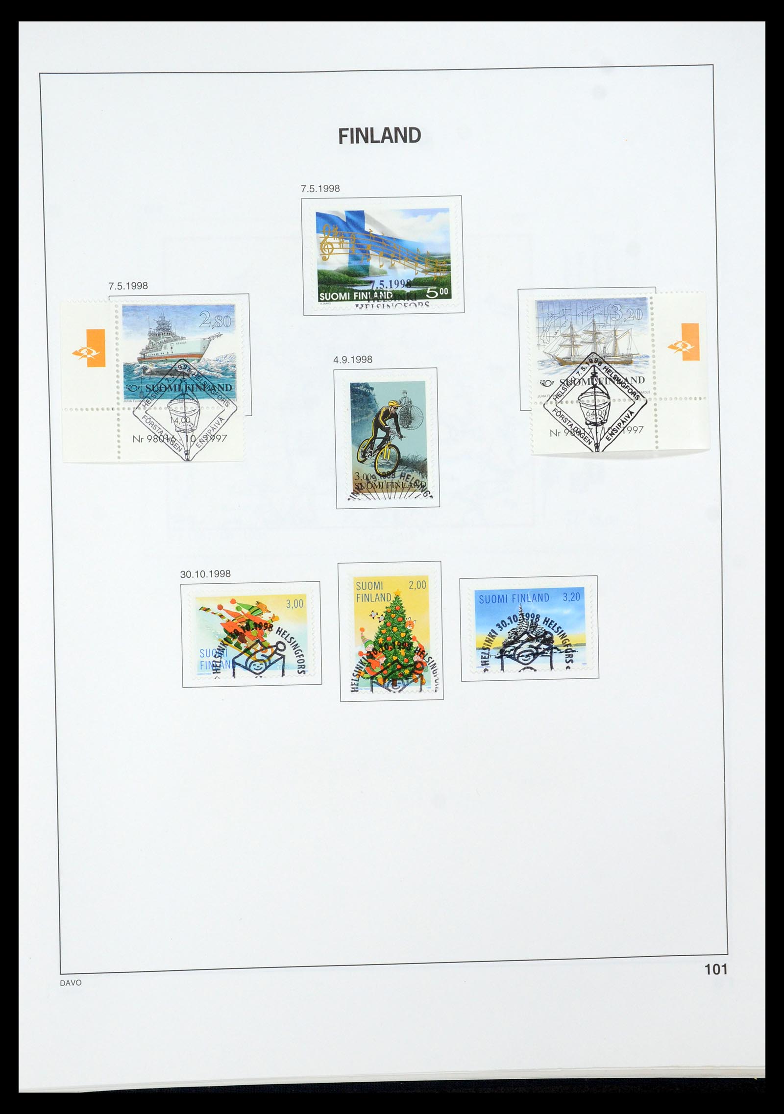 35237 135 - Postzegelverzameling 35237 Finland 1860-1998.