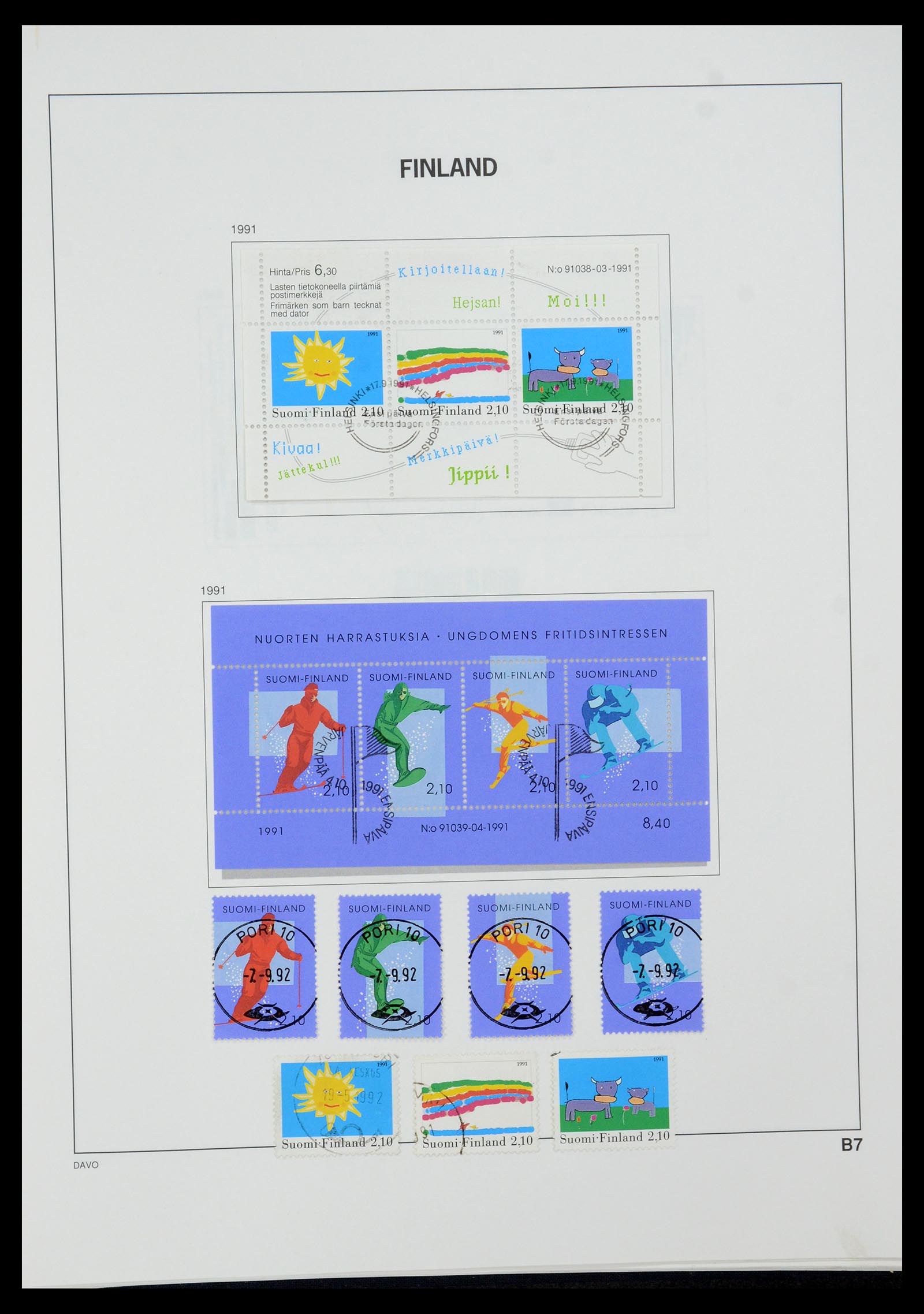 35237 142 - Postzegelverzameling 35237 Finland 1860-1998.
